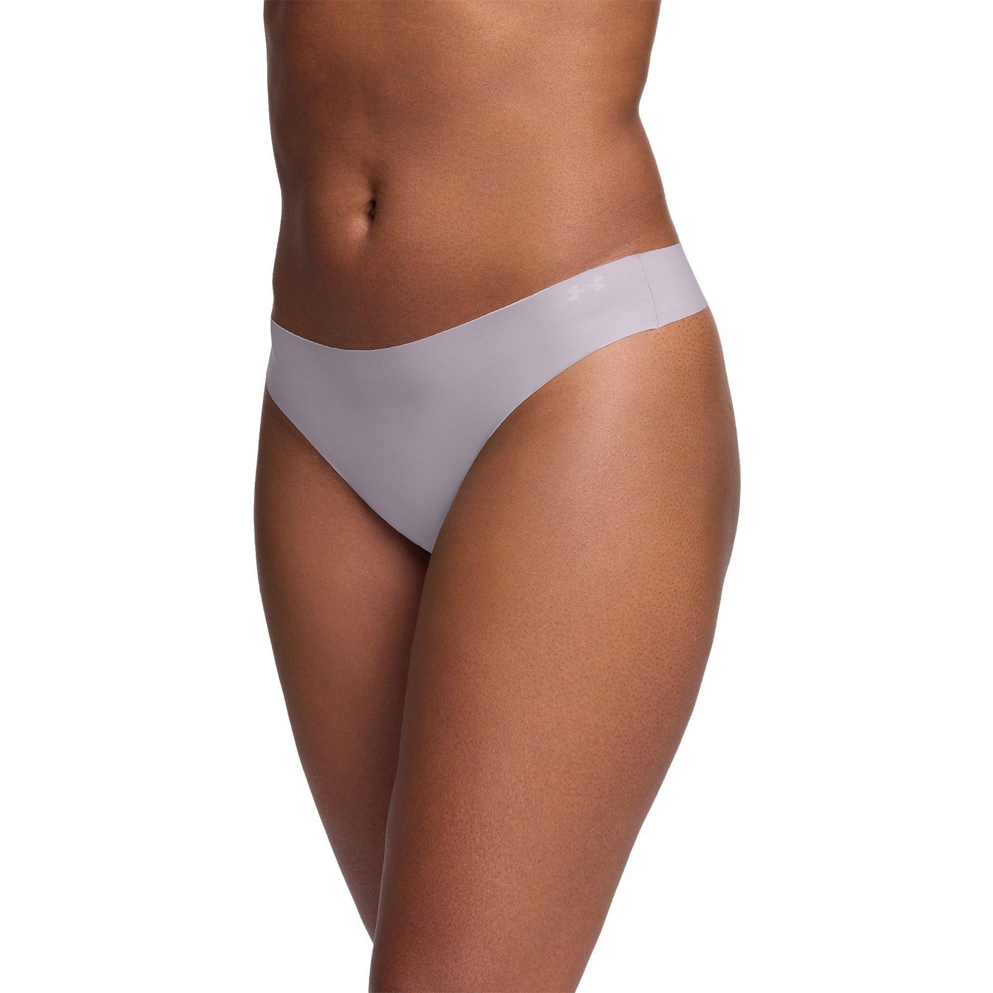 Grey - Under Armour - Women's Thong Briefs - 4