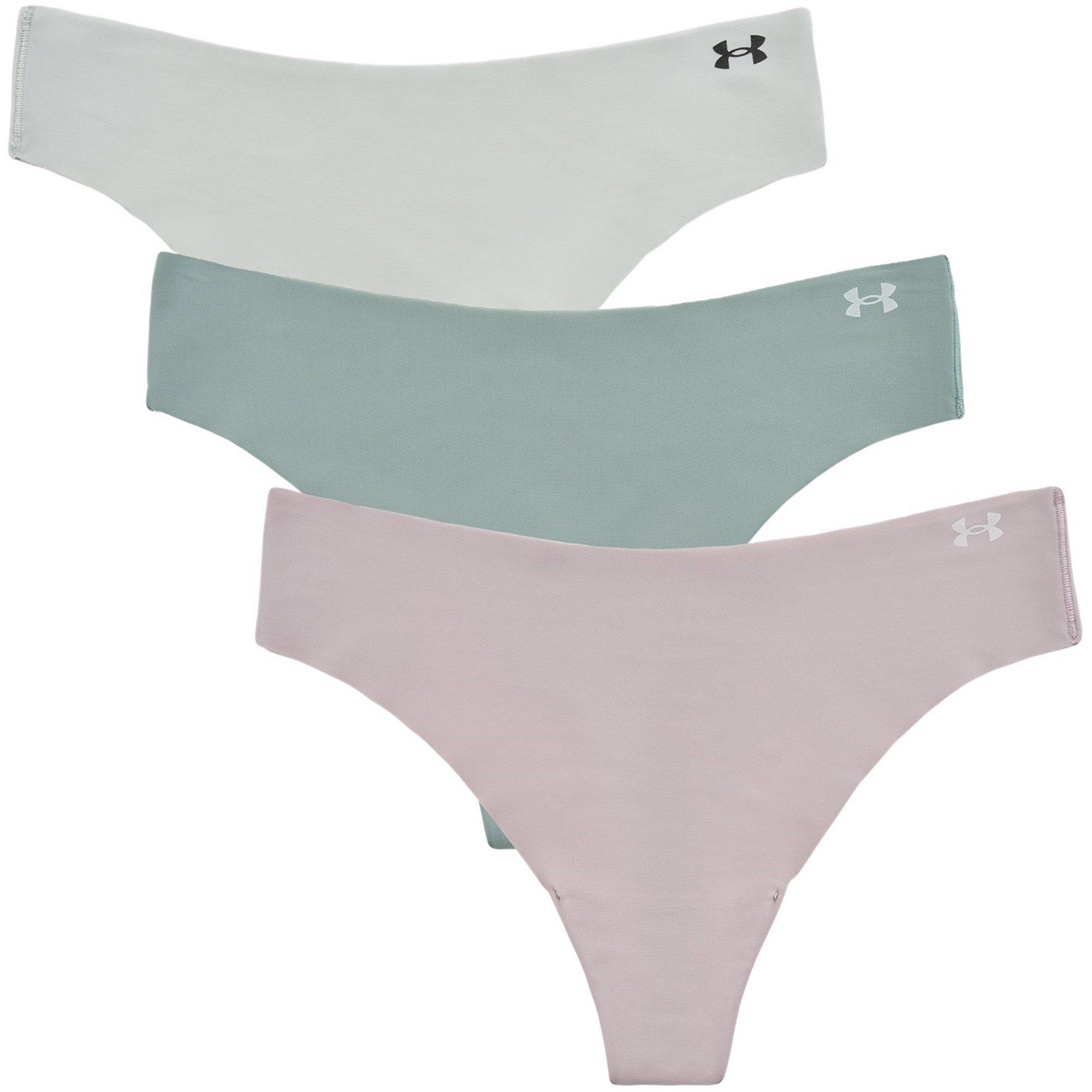 Grey - Under Armour - Women's Thong Briefs - 7