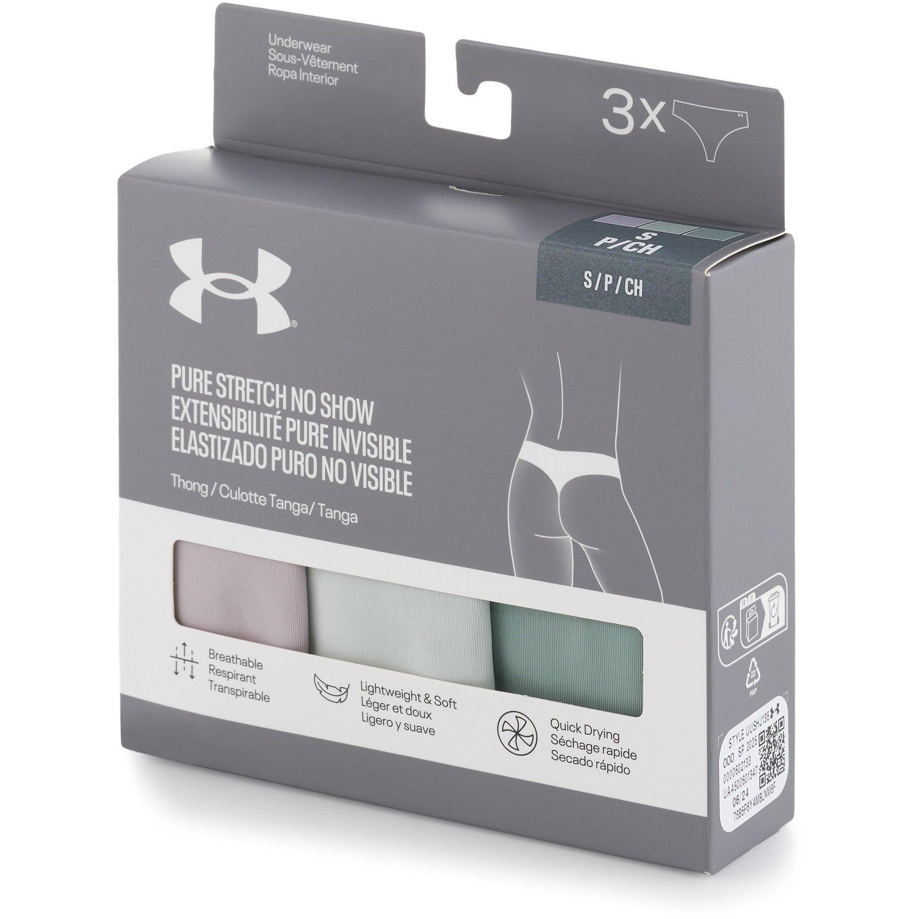 Grey - Under Armour - Women's Thong Briefs - 8