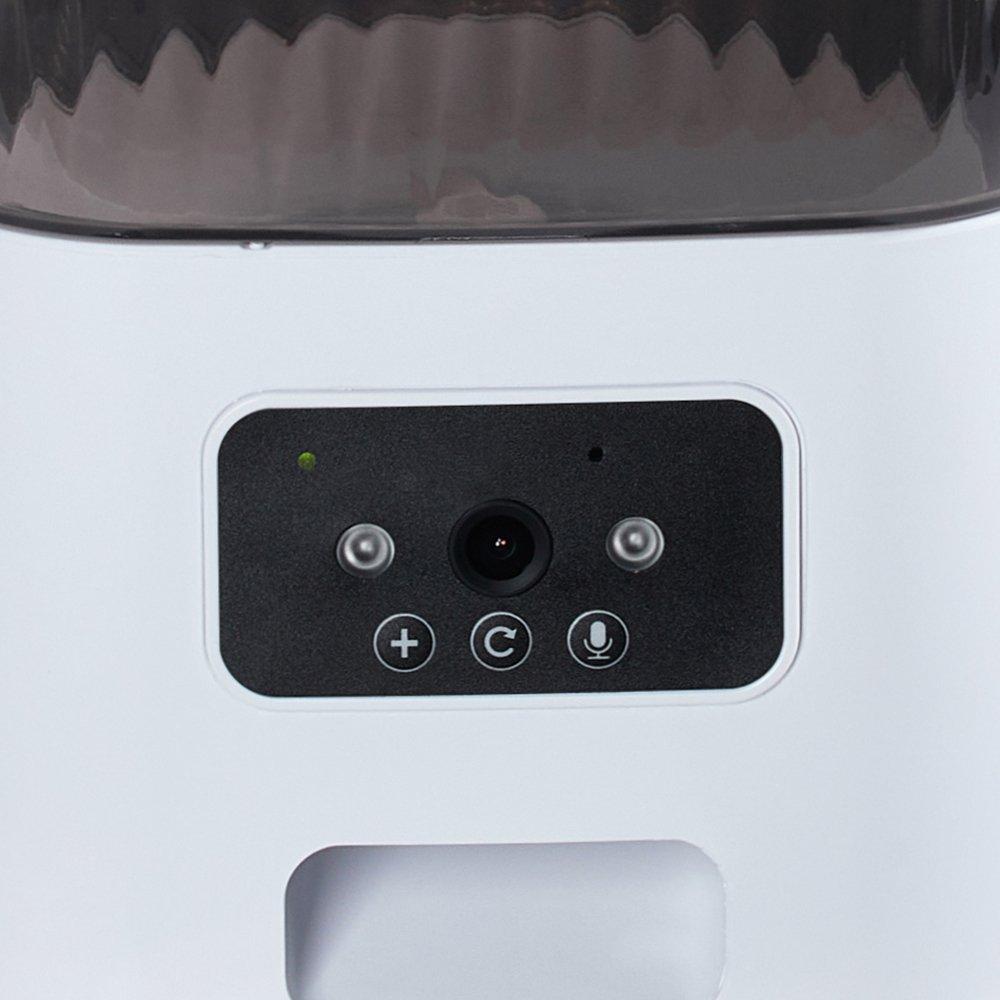 White - KIDKID PET - 5L Dual Power Pet Feeder with 2MP Video Monitoring - 6