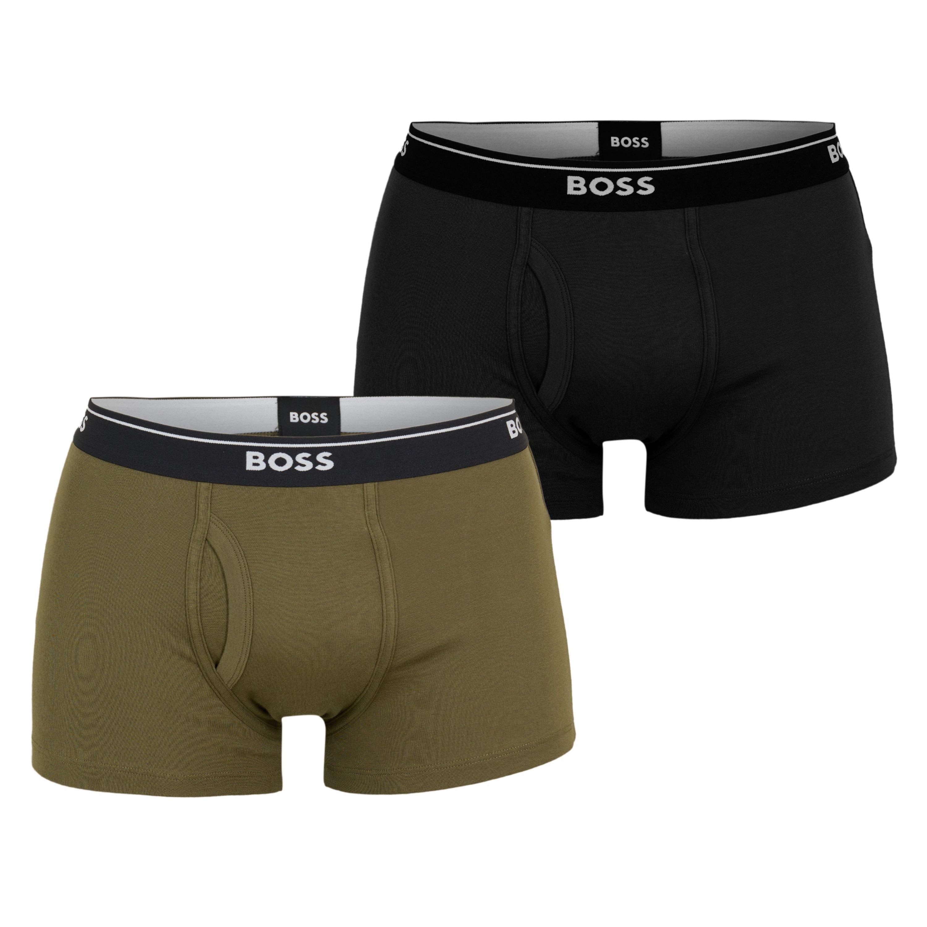 Boss 2 Pack Logo Waistband Trunks