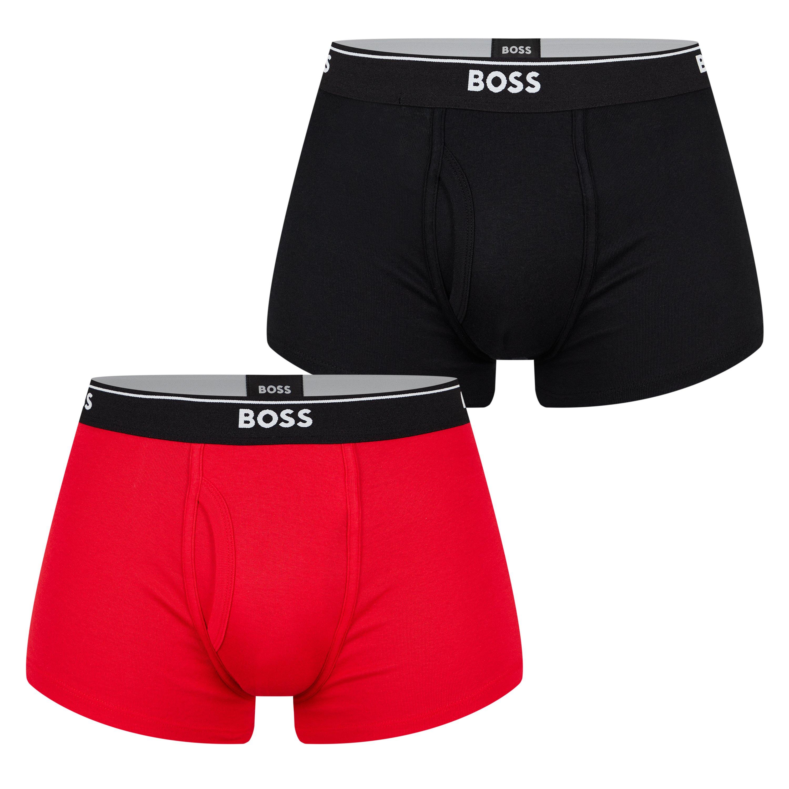 Boss 2 Pack Logo Waistband Trunks