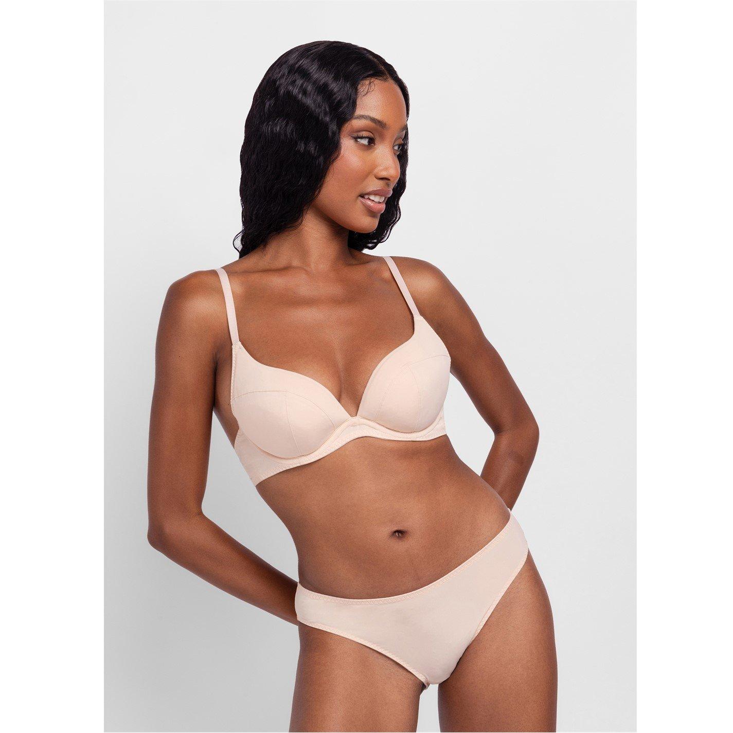 Black/Nude - Dorina - Angie Push-Up Plunge 2 Pack Bra - 4