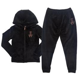 Firetrap Velour Tracksuit Set Junior Girls