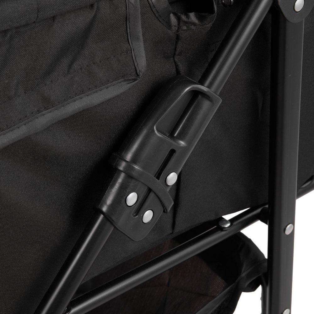 Black - KIDKID PET - Detachable Pet Stroller with Rain Cover - 8