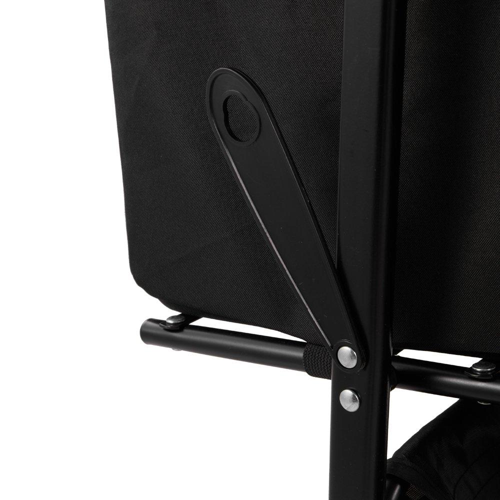 Black - KIDKID PET - Detachable Pet Stroller with Rain Cover - 9