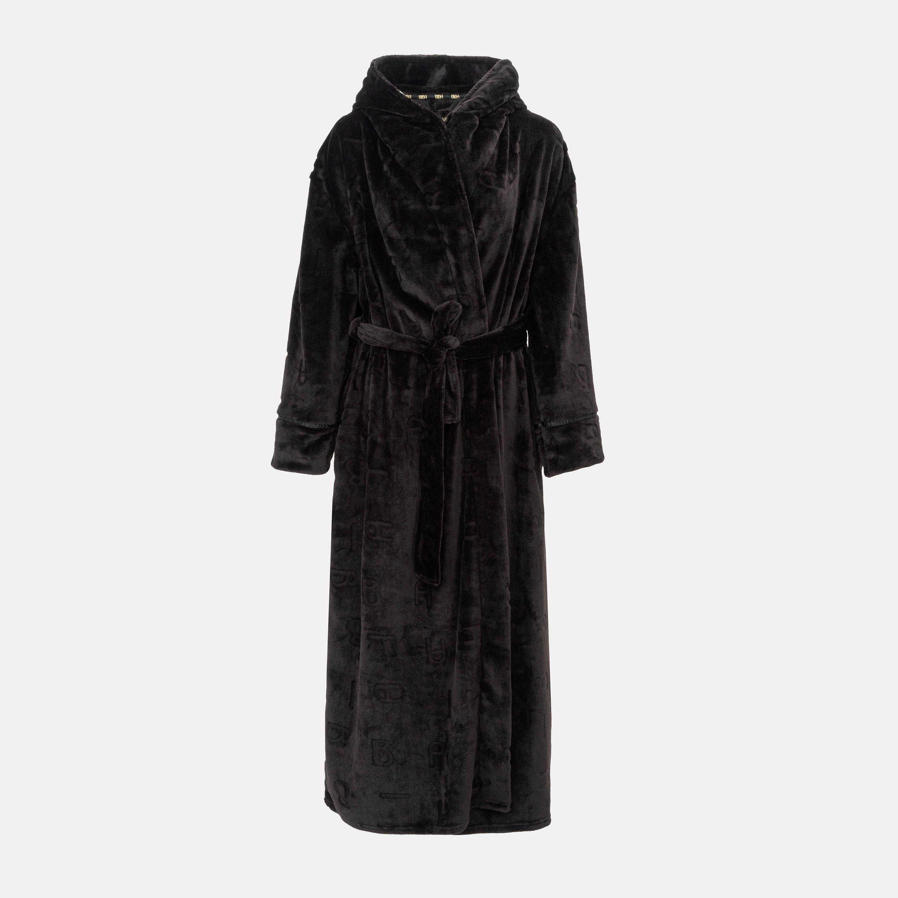 Biba Women's Cosy Maxi Robe - Black Emb - 12 (M)