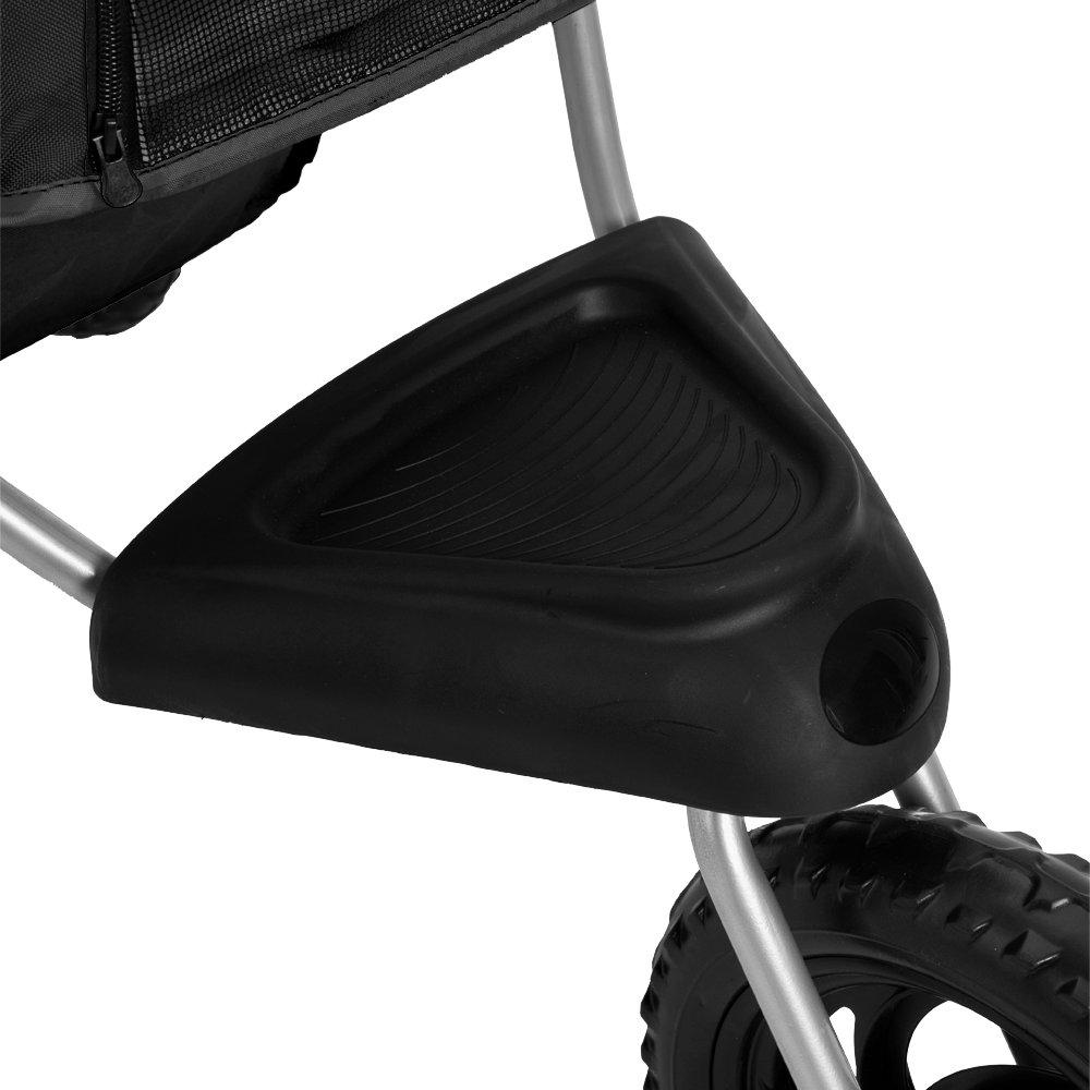 Black - KIDKID PET - Foldable Pet Stroller for Cats and Dogs - 6