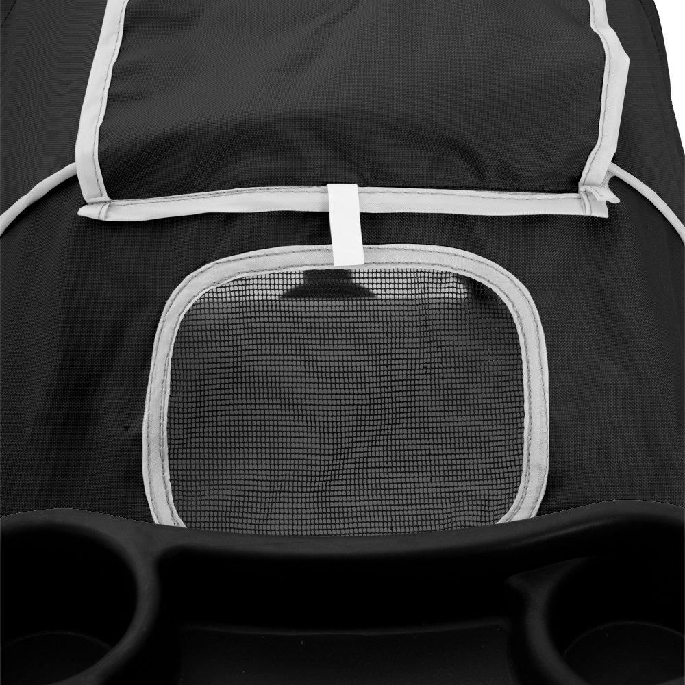 Black - KIDKID PET - Foldable Pet Stroller for Cats and Dogs - 8