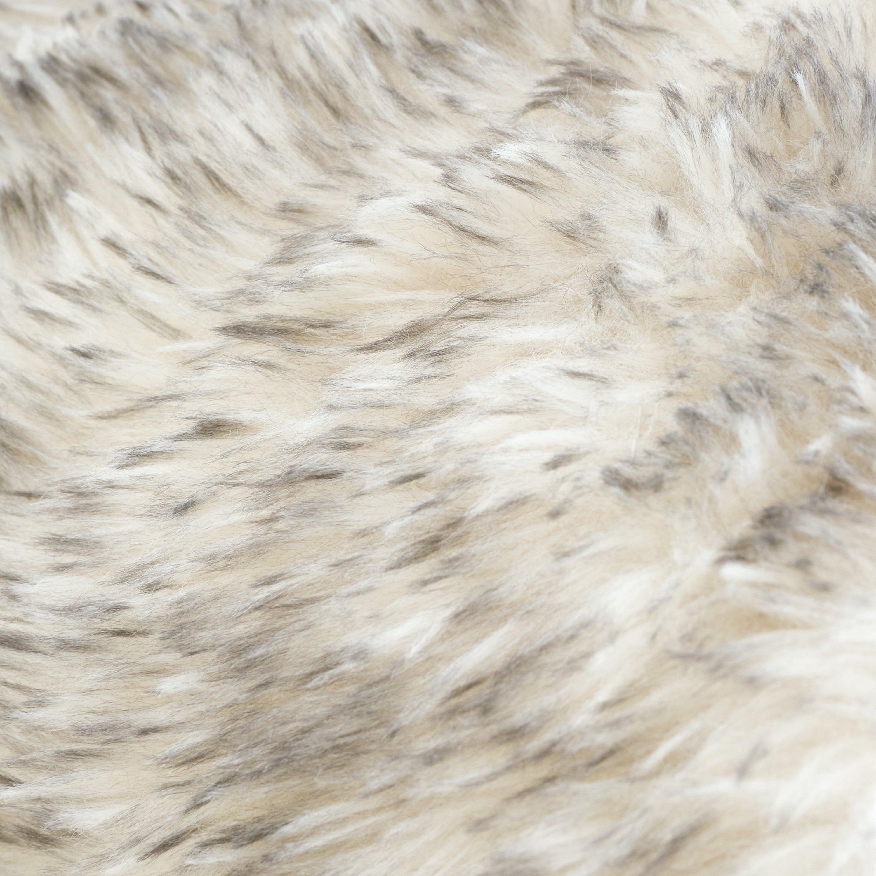 Grey - Catherine Lansfield - Arctic Fox Cosy Faux Fur Blanket Throw - 3