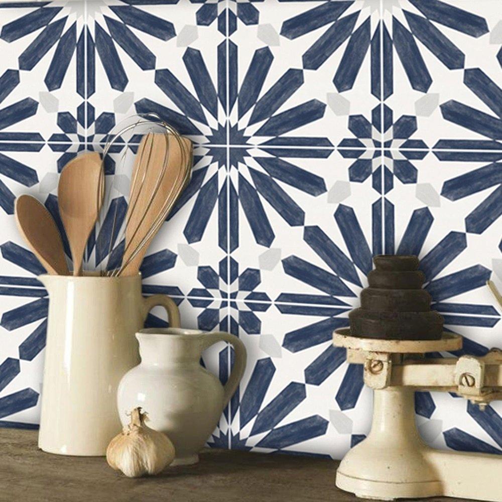 Blue - Quadrostyle - Premium Wall & Tile Stickers Stellino - 3