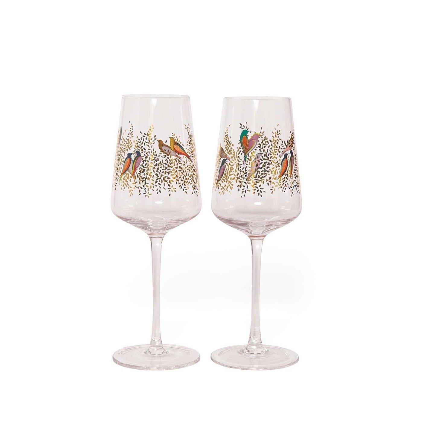 Multi - Sara Miller London - Miller Chelsea Set of 2 Wine Glasses - 2