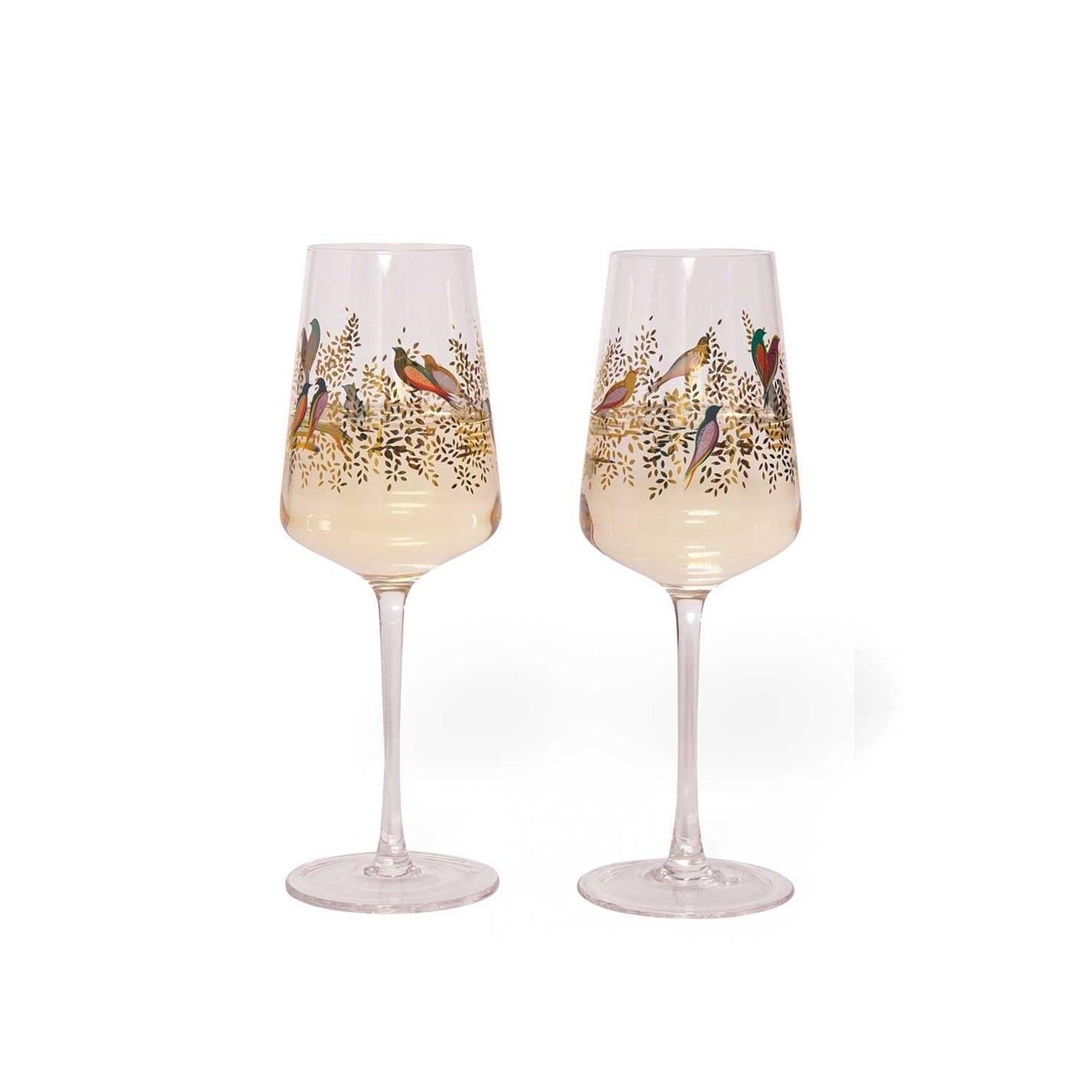 Multi - Sara Miller London - Miller Chelsea Set of 2 Wine Glasses - 3