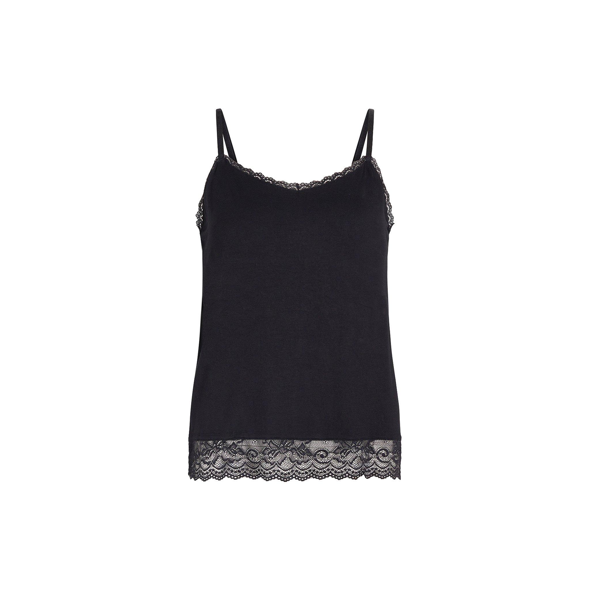 Black - CCDK - Women's Ken Chemise Pyjama Cami Top - 1