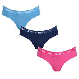 Reebok 3 Pack Carna Briefs Womens