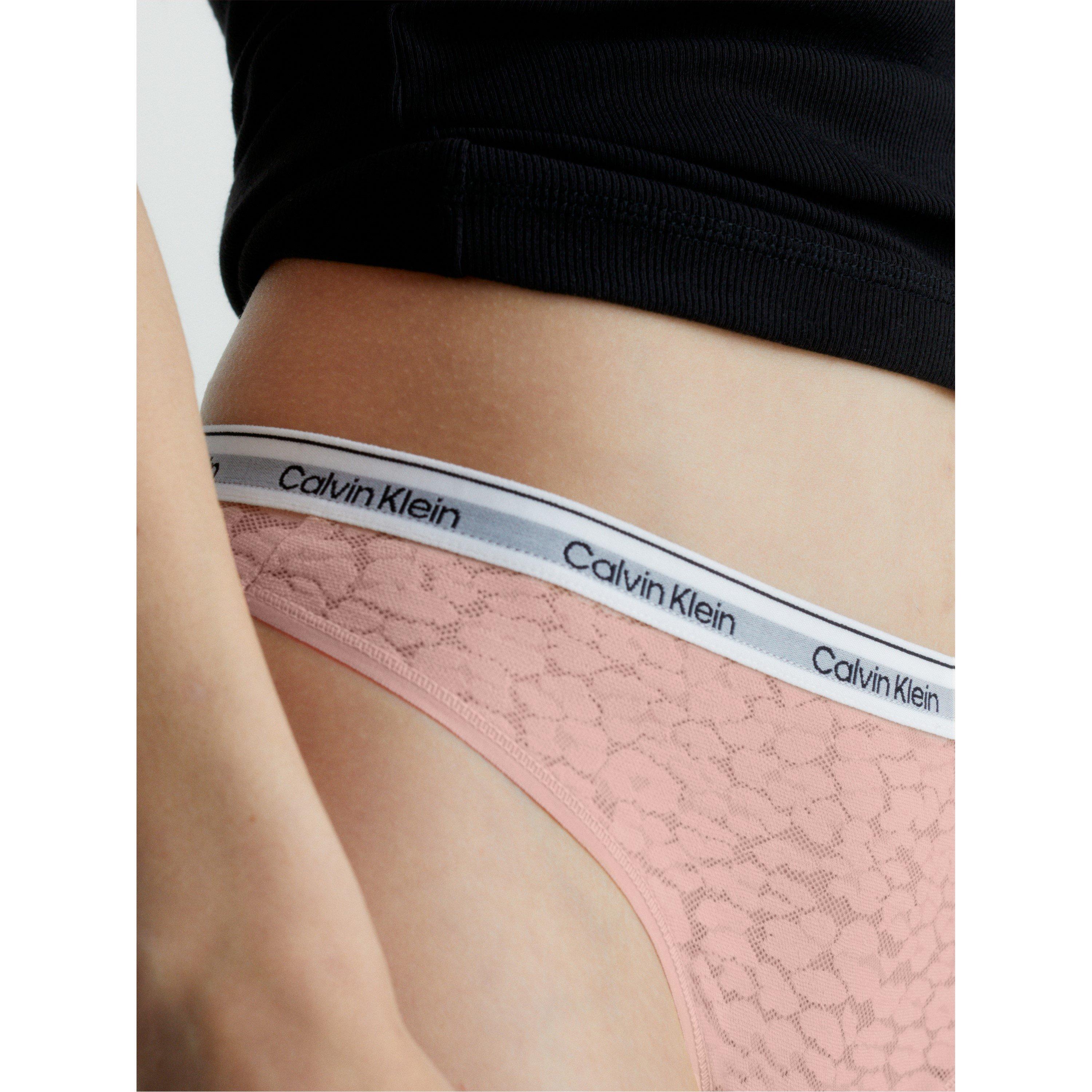 Subdued - Calvin Klein - Modern Cotton Lace Thong - 3
