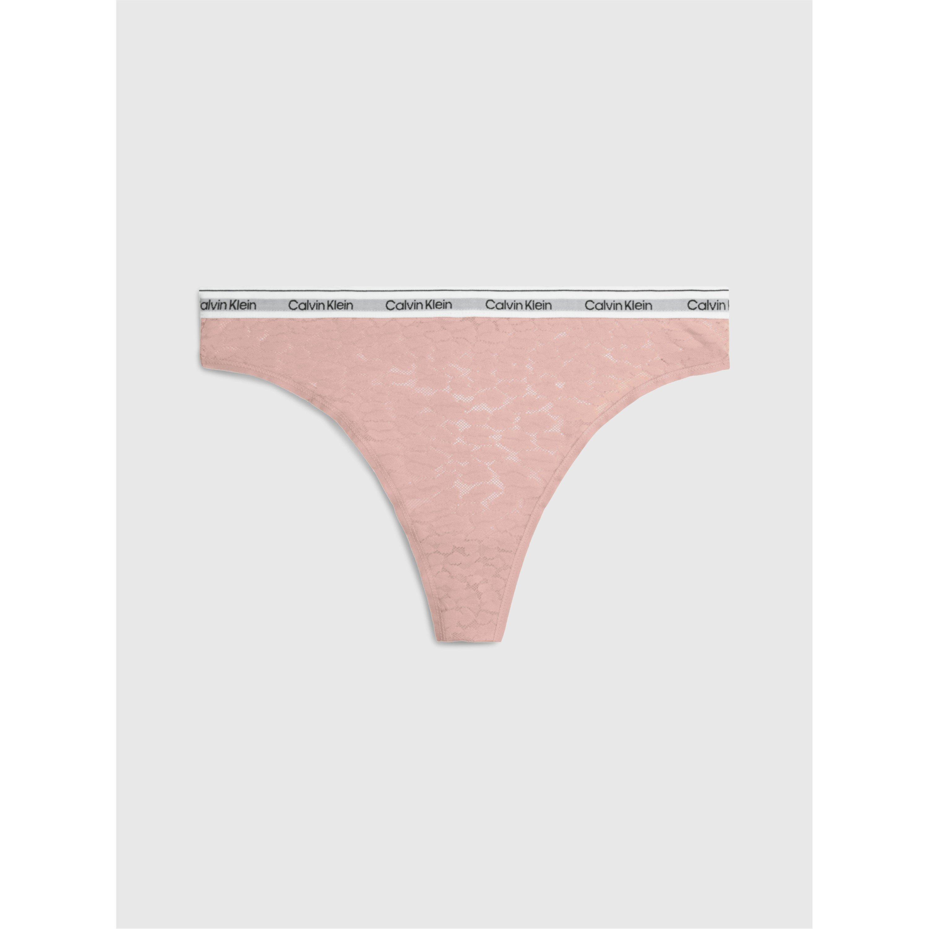 Subdued - Calvin Klein - Modern Cotton Lace Thong - 4
