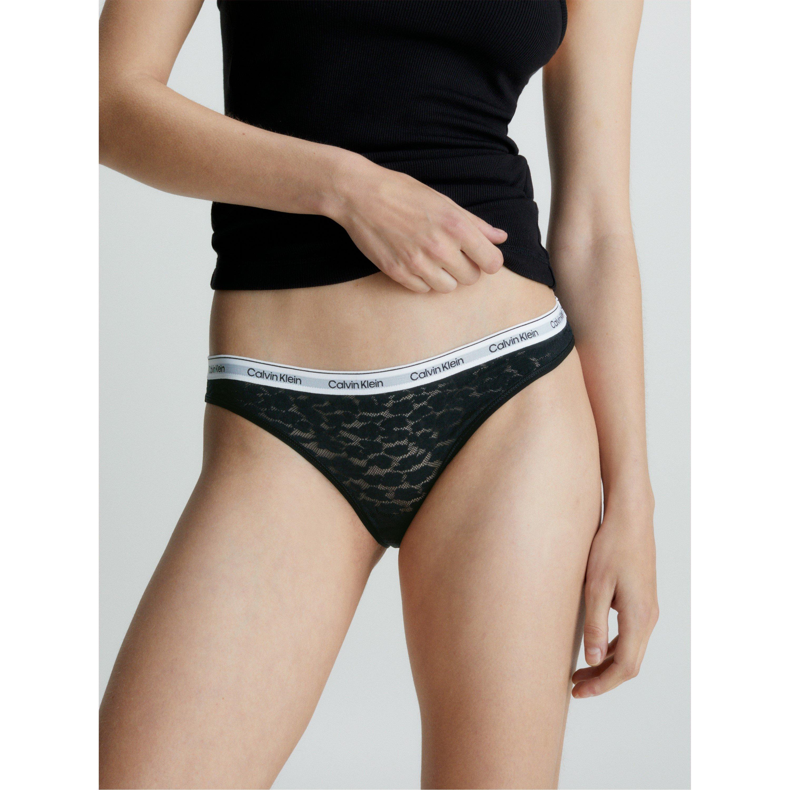 Black - Calvin Klein - Lace Bikini Briefs - 1