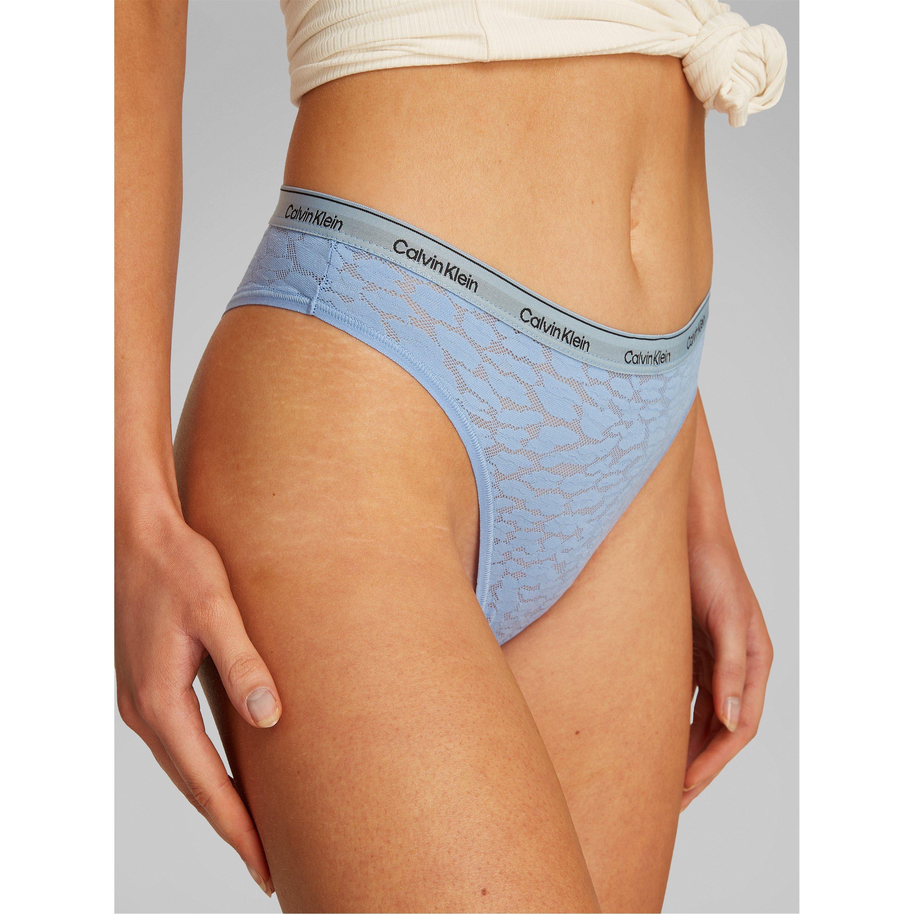 Calvin Klein Women's Lace Bikini Briefs - Glacier - 12 (M)