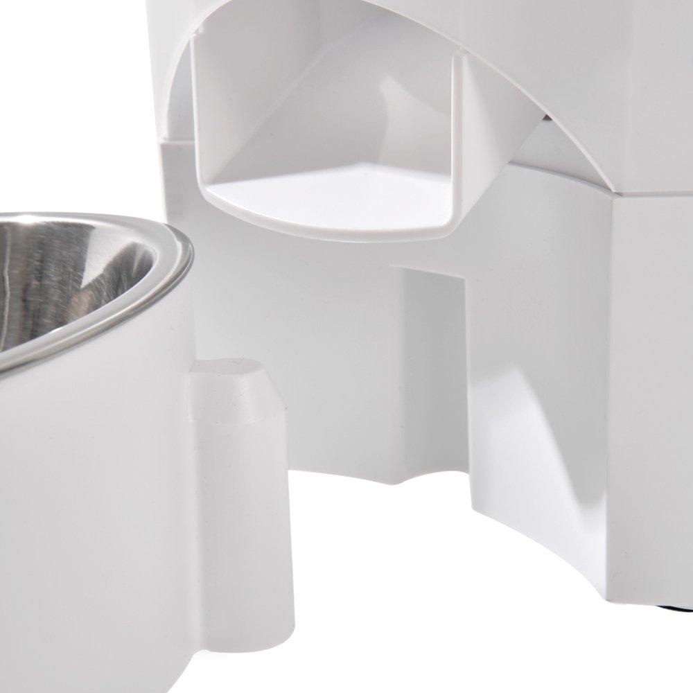White - KIDKID PET - 3L Double Bowl Automatic Pet Feeder - 6