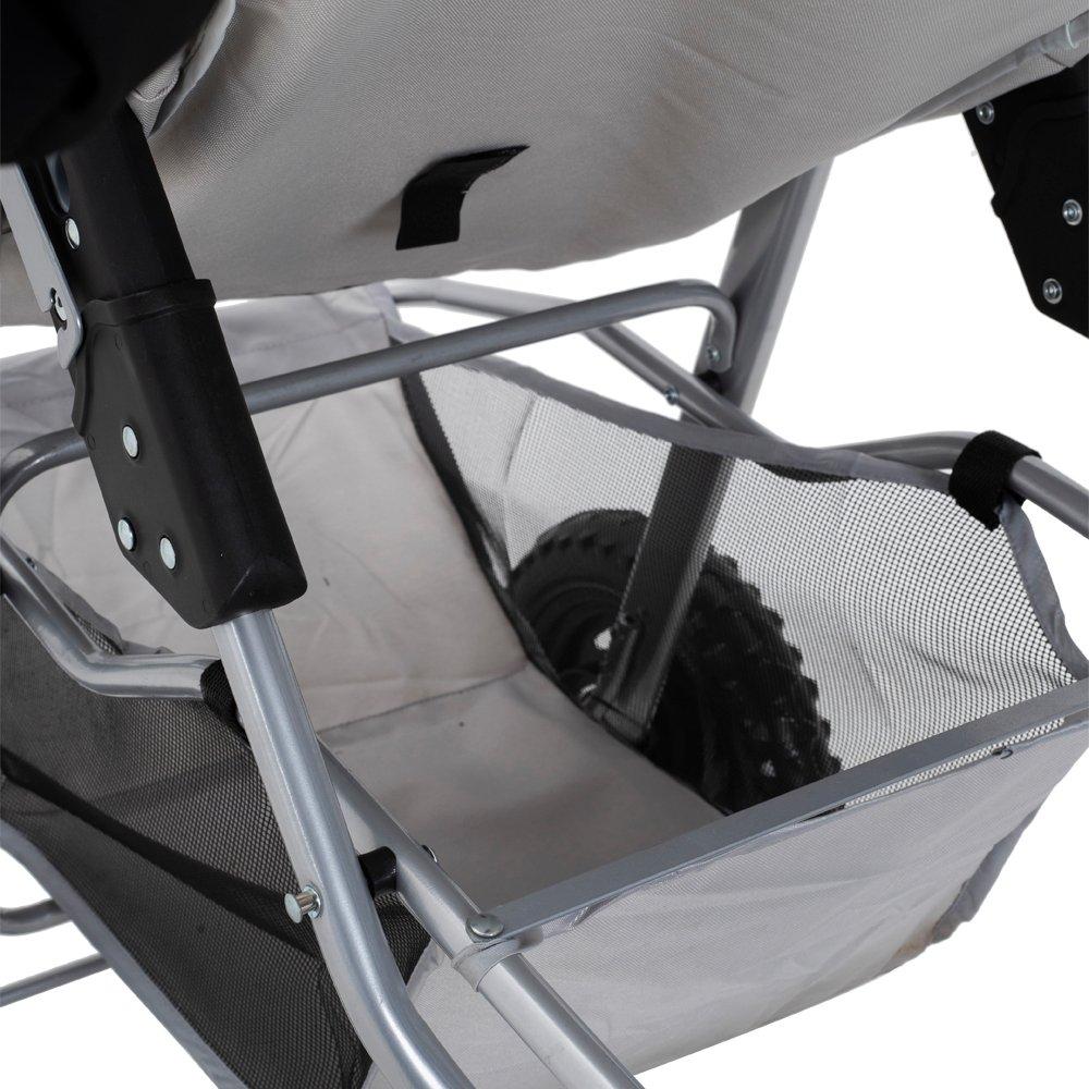 Light Grey - KIDKID PET - Foldable Pet Stroller for Cats and Dogs - 11