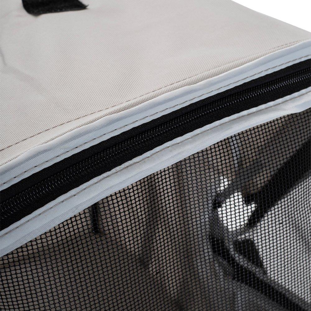 Light Grey - KIDKID PET - Foldable Pet Stroller for Cats and Dogs - 4