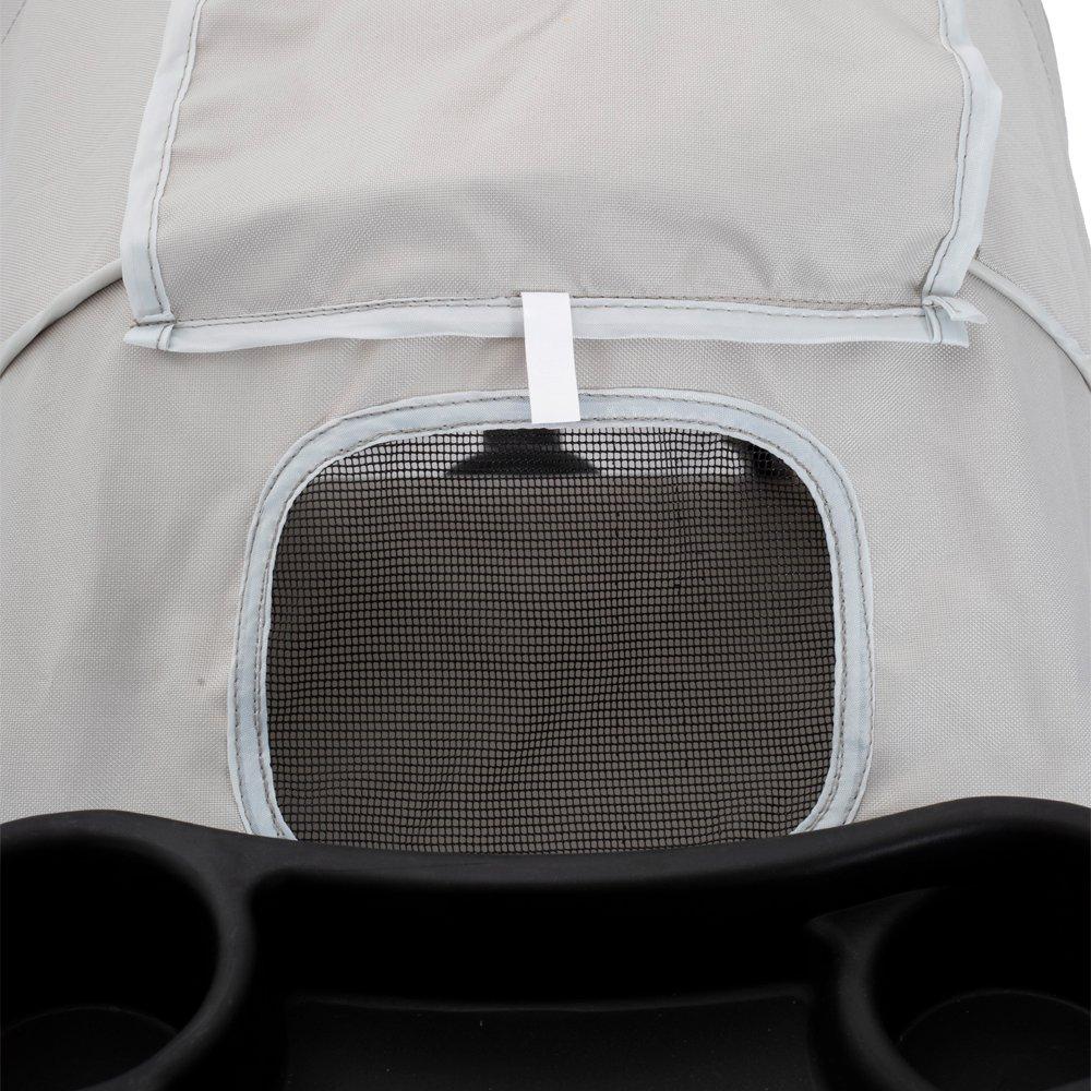 Light Grey - KIDKID PET - Foldable Pet Stroller for Cats and Dogs - 8