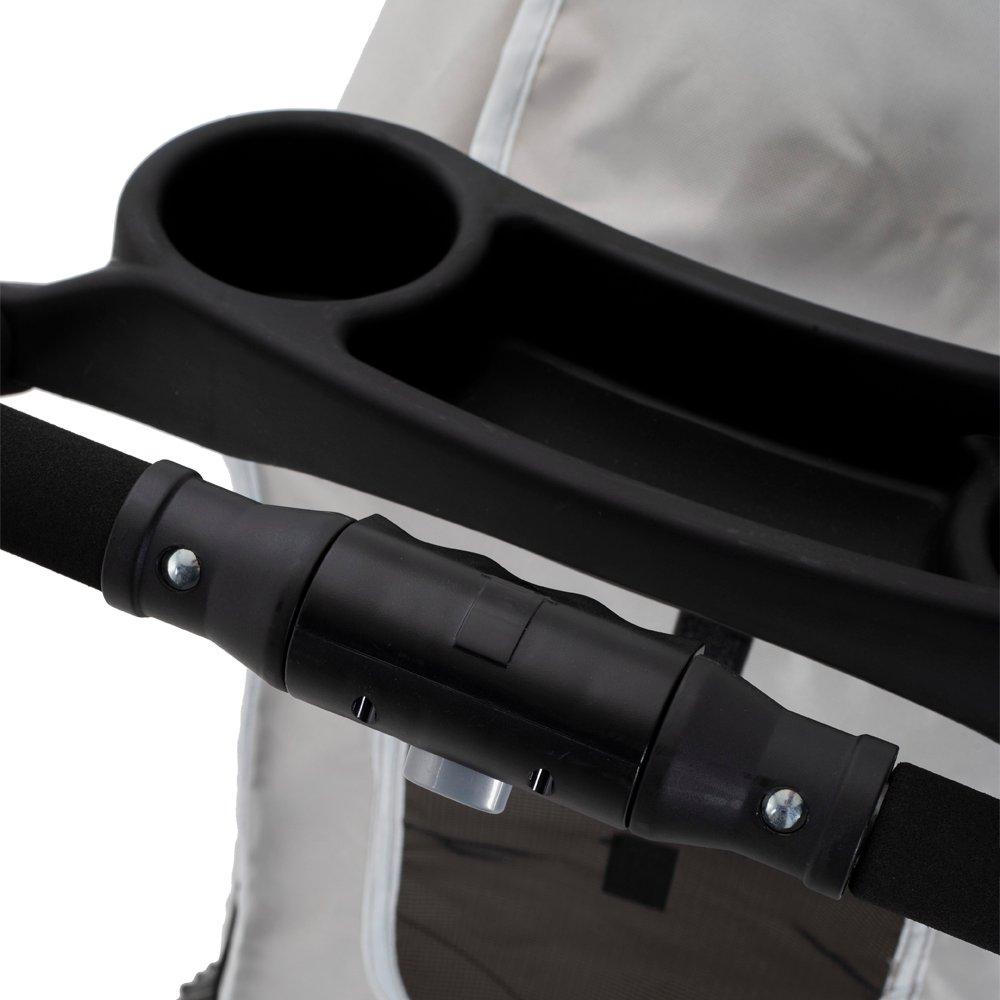 Light Grey - KIDKID PET - Foldable Pet Stroller for Cats and Dogs - 9