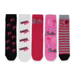 Character Barbie 5 Pack Socks