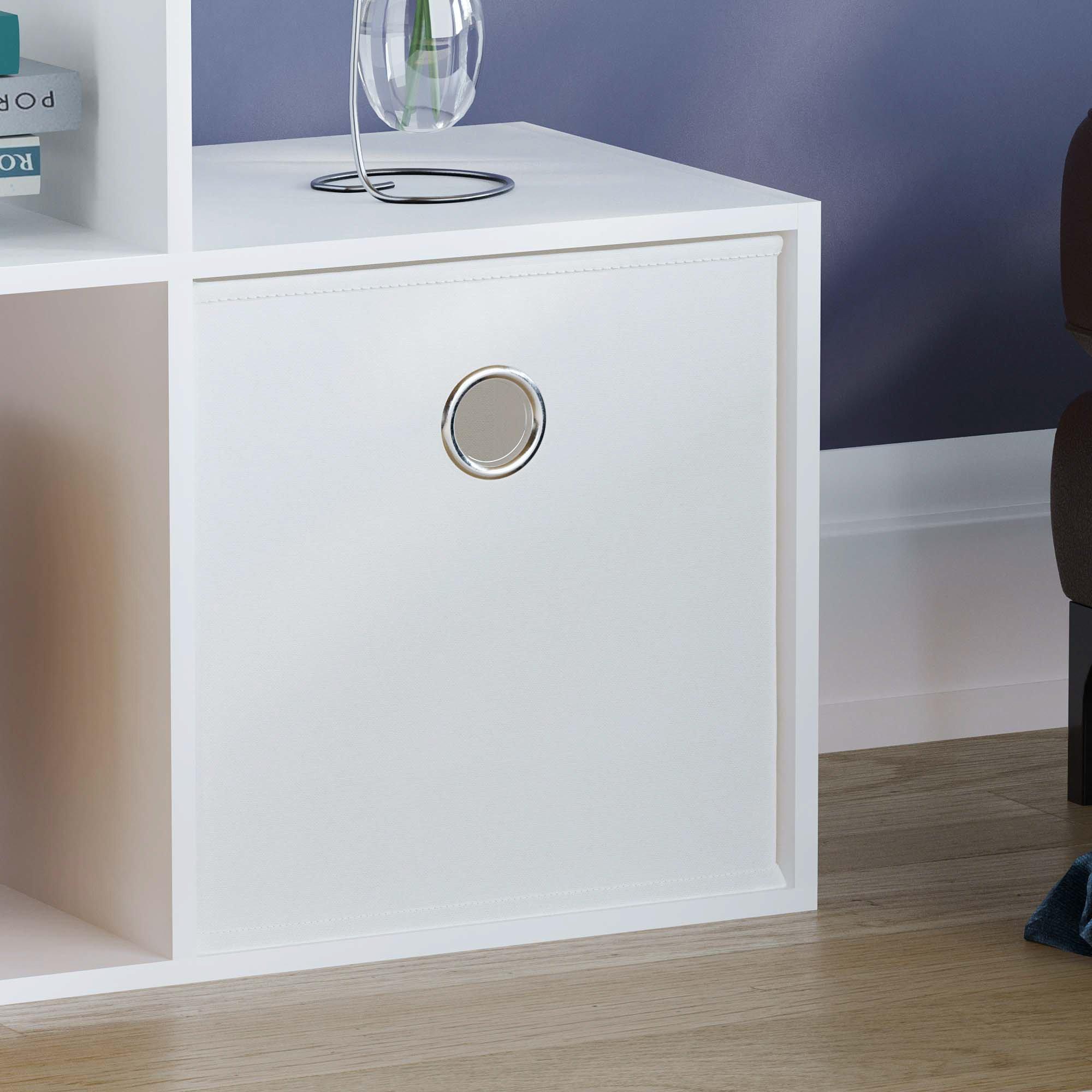 White - Lassic - 6 Cube Storage Unit (W) + Set of 3 Storage Cubes - 6