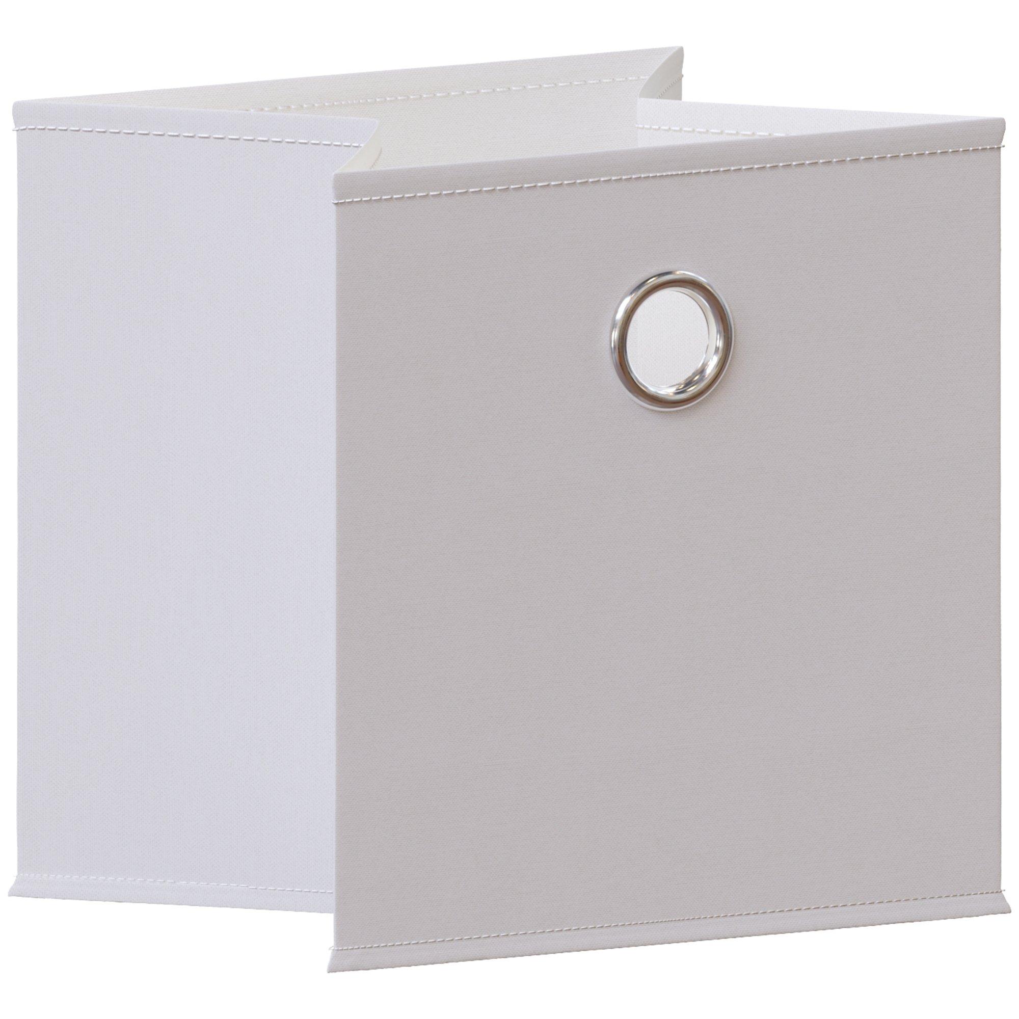 White - Lassic - 6 Cube Storage Unit (W) + Set of 3 Storage Cubes - 8