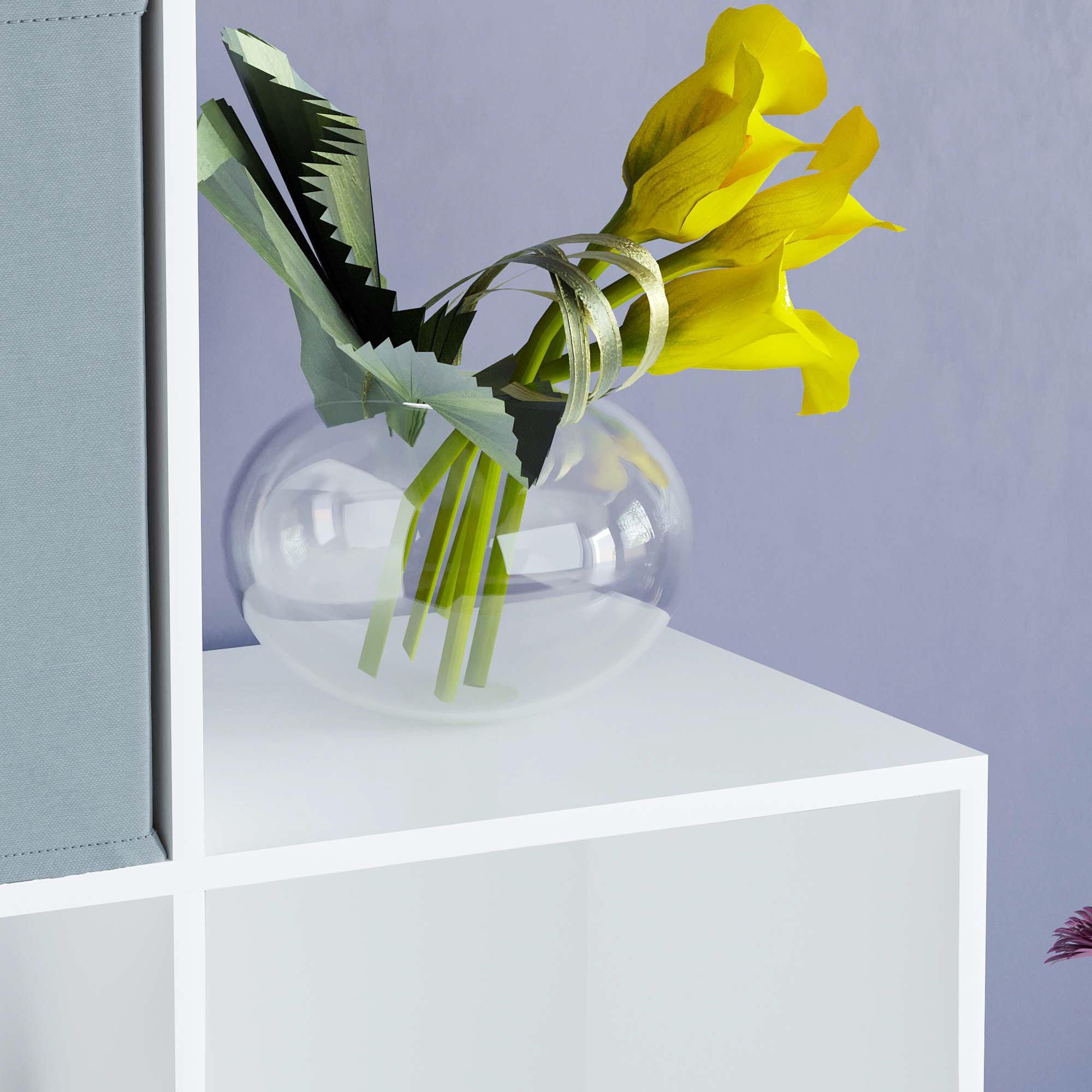 Grey - Lassic - 6 Cube Storage Unit (W) + Set of 3 Storage Cubes - 5