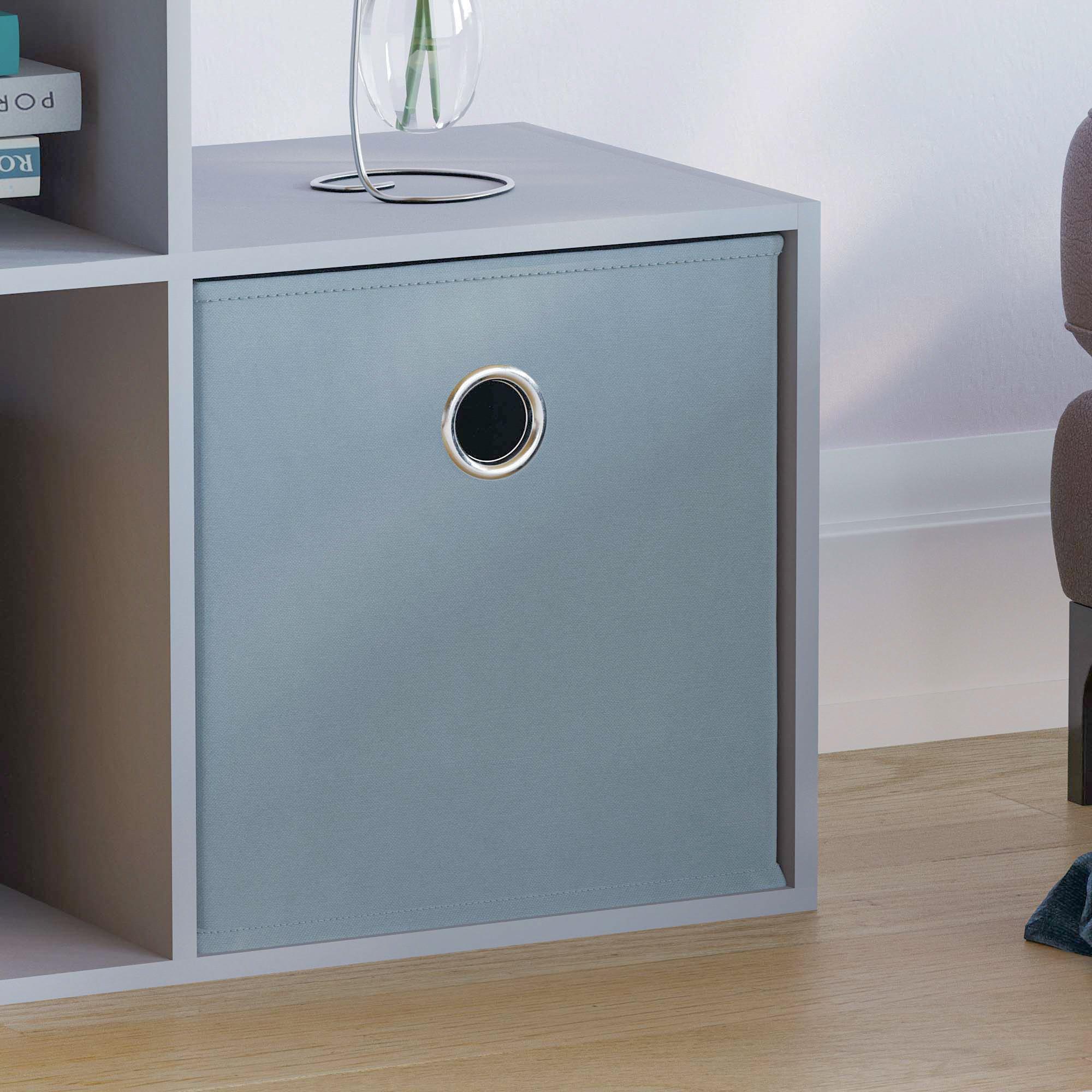 Grey - Lassic - 6 Cube Storage Unit (G) + Set of 3 Storage Cubes - 6