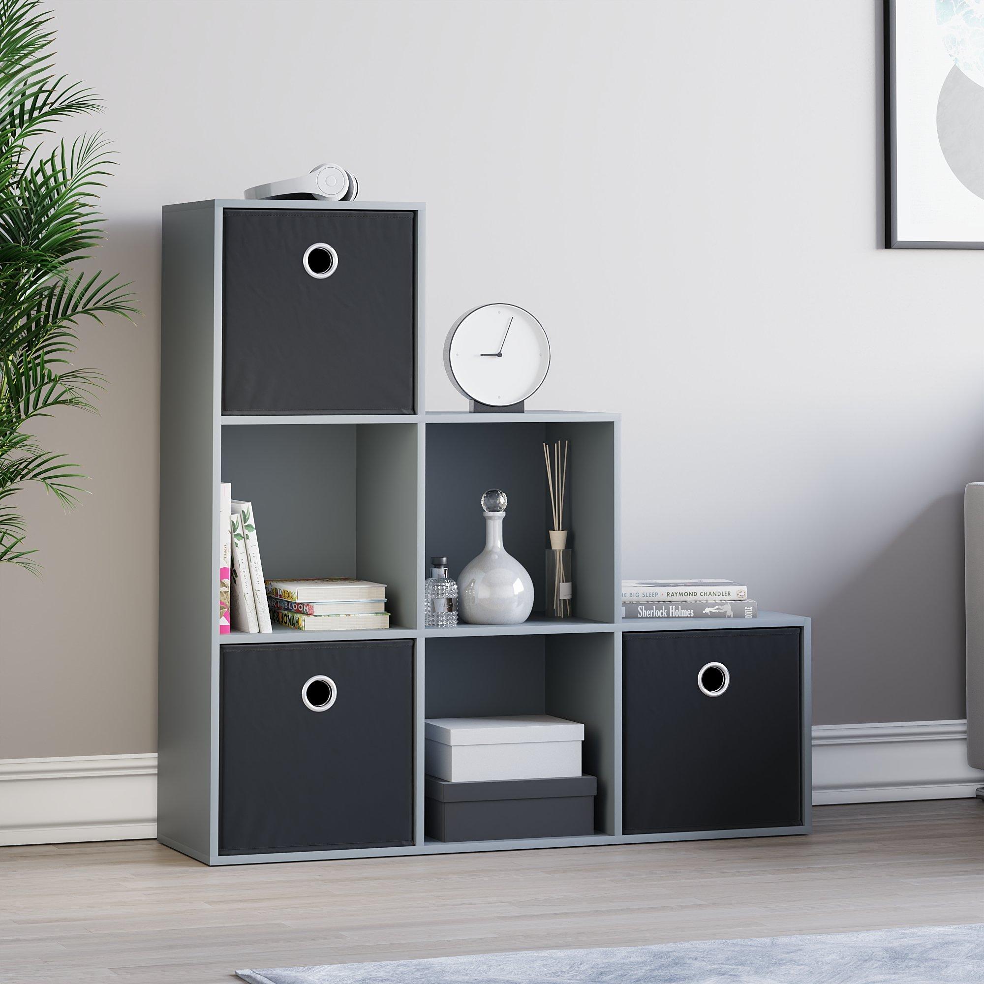 6 Cube Storage Unit (G) + Set of 3 Storage Cubes