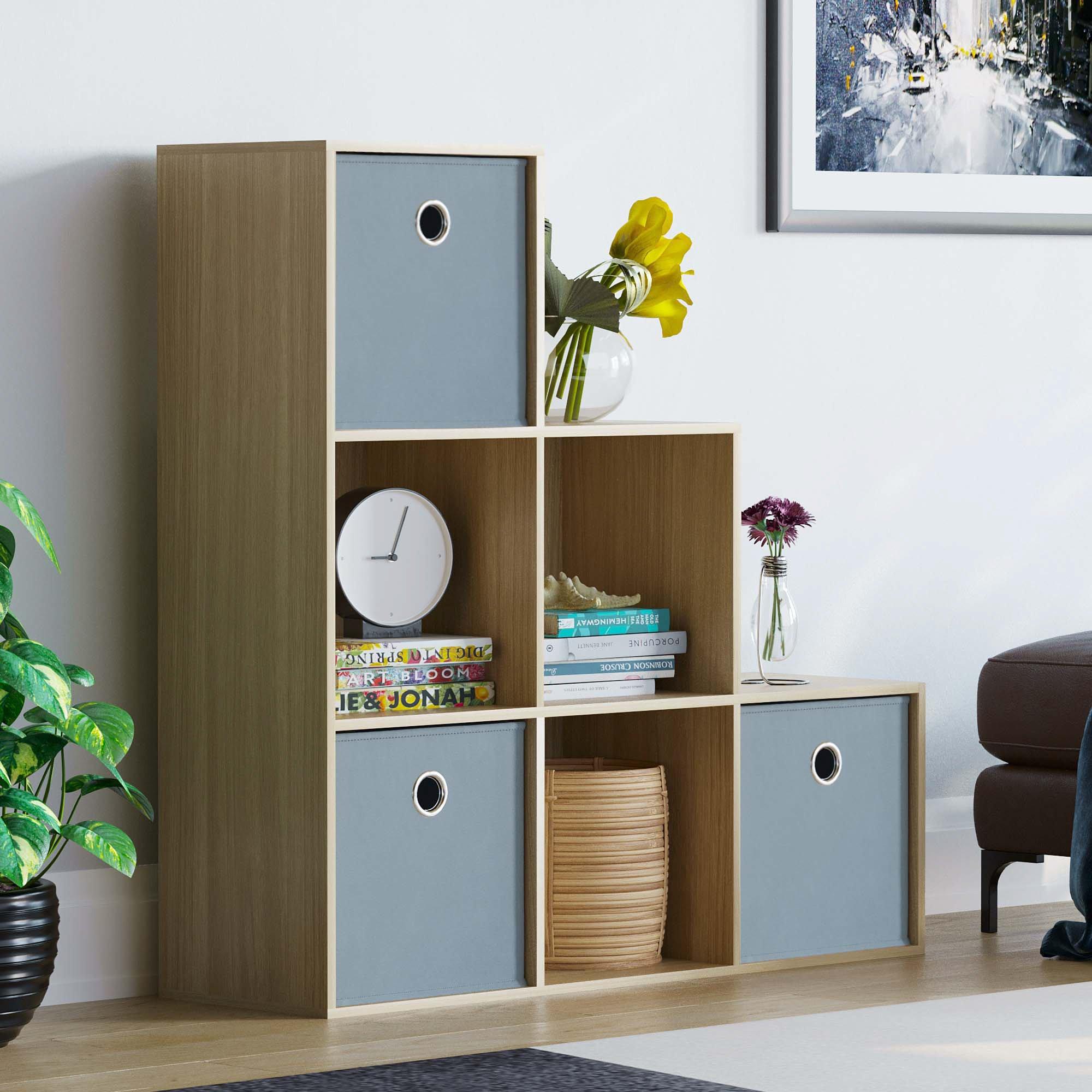 Lassic 6 Cube Storage Unit (O) + Set of 3 Storage Cubes