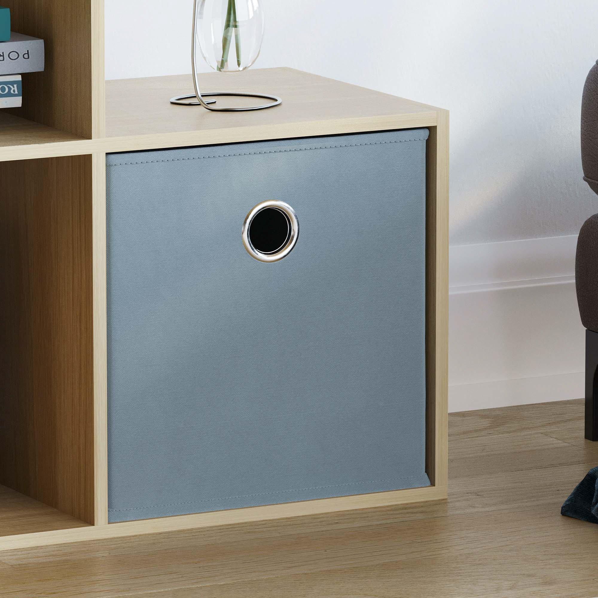 Grey - Lassic - 6 Cube Storage Unit (O) + Set of 3 Storage Cubes - 6