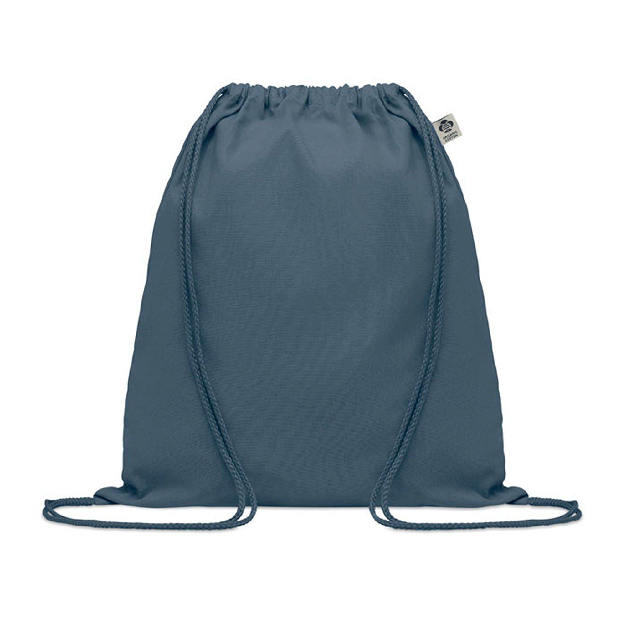 Treat Republic  Cotton Drawstring Bag Blue - Standard