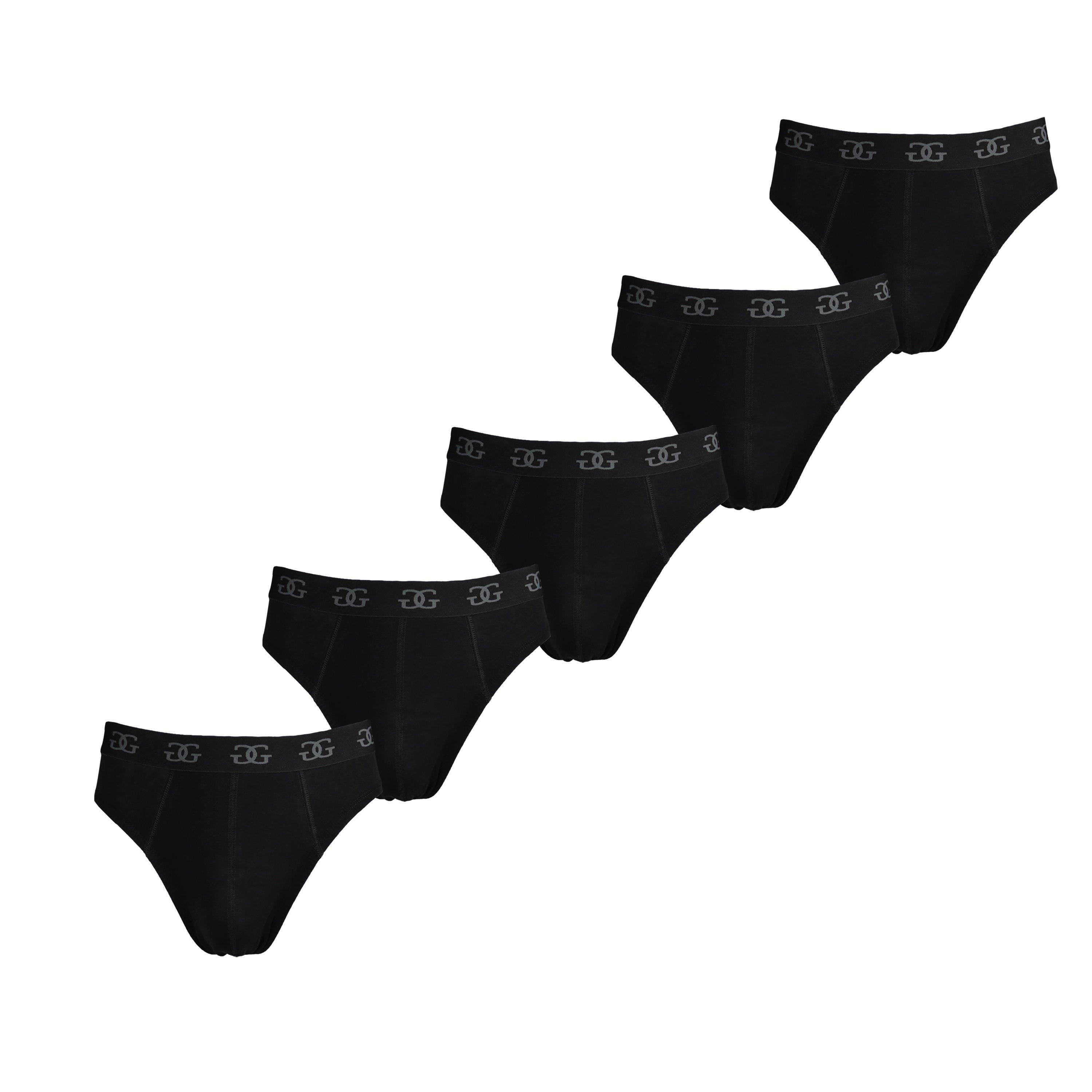 Schwarz - Giorgio - Essential Men's 5-Pack Briefs - 1