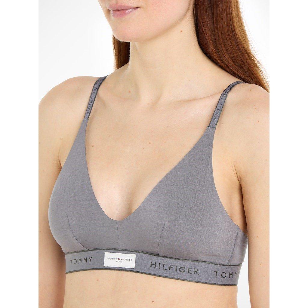 Gris fossile - Tommy Hilfiger - Women's Unlined Triangle Bralette - 3