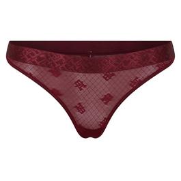 Tommy Hilfiger Lace Monogram Thong