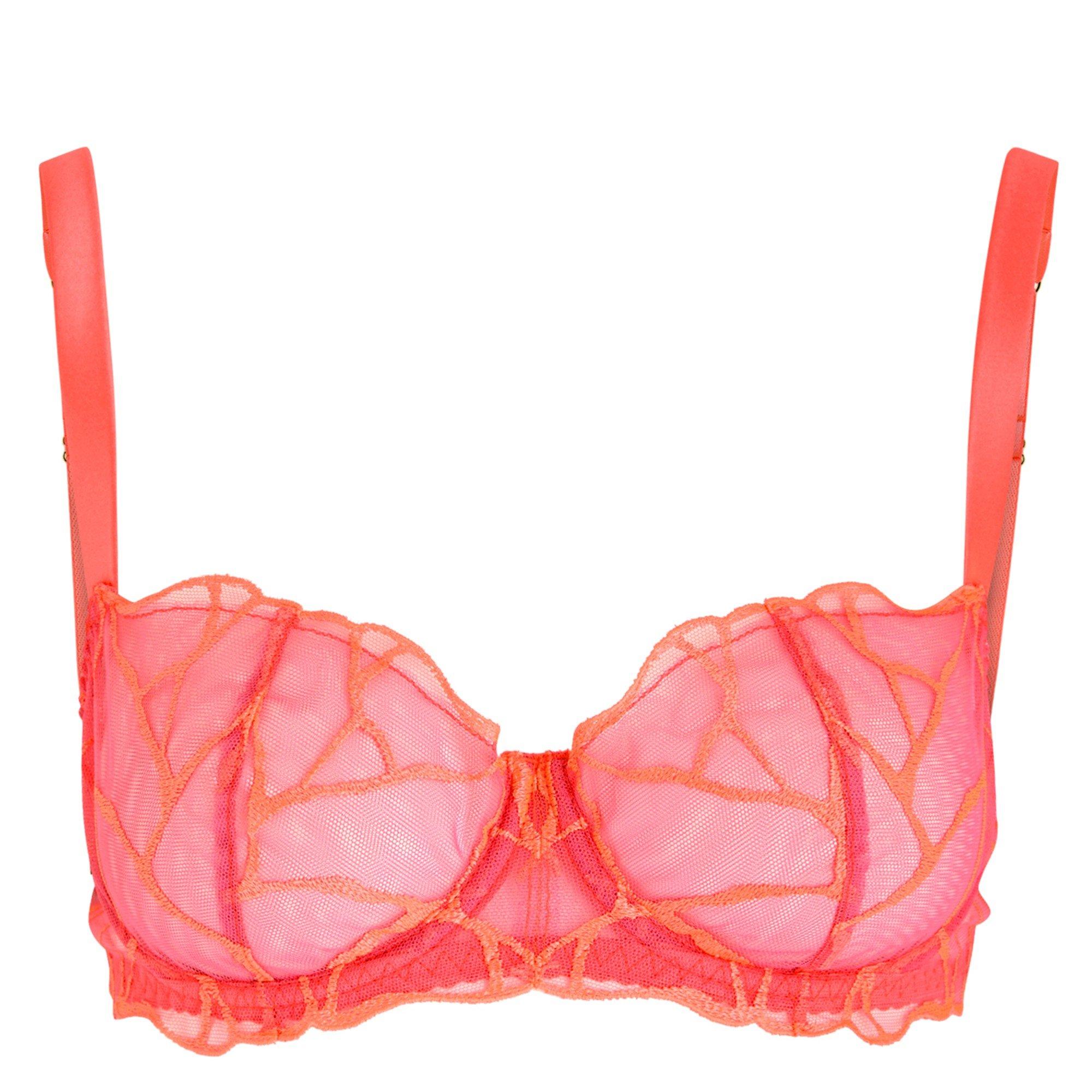 BRIGHT PINK - Fleur of England - UWB CLEO PINK BALCONY UW BRA
