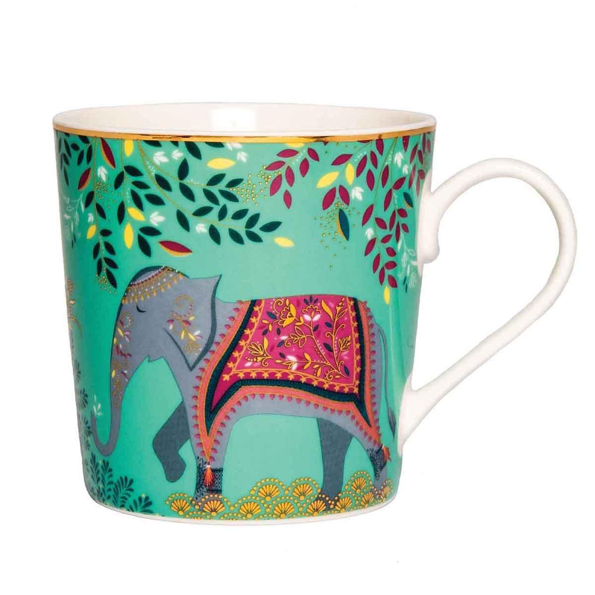 Multi - Sara Miller London - Miller India Set of 4 Mugs Assorted - 7