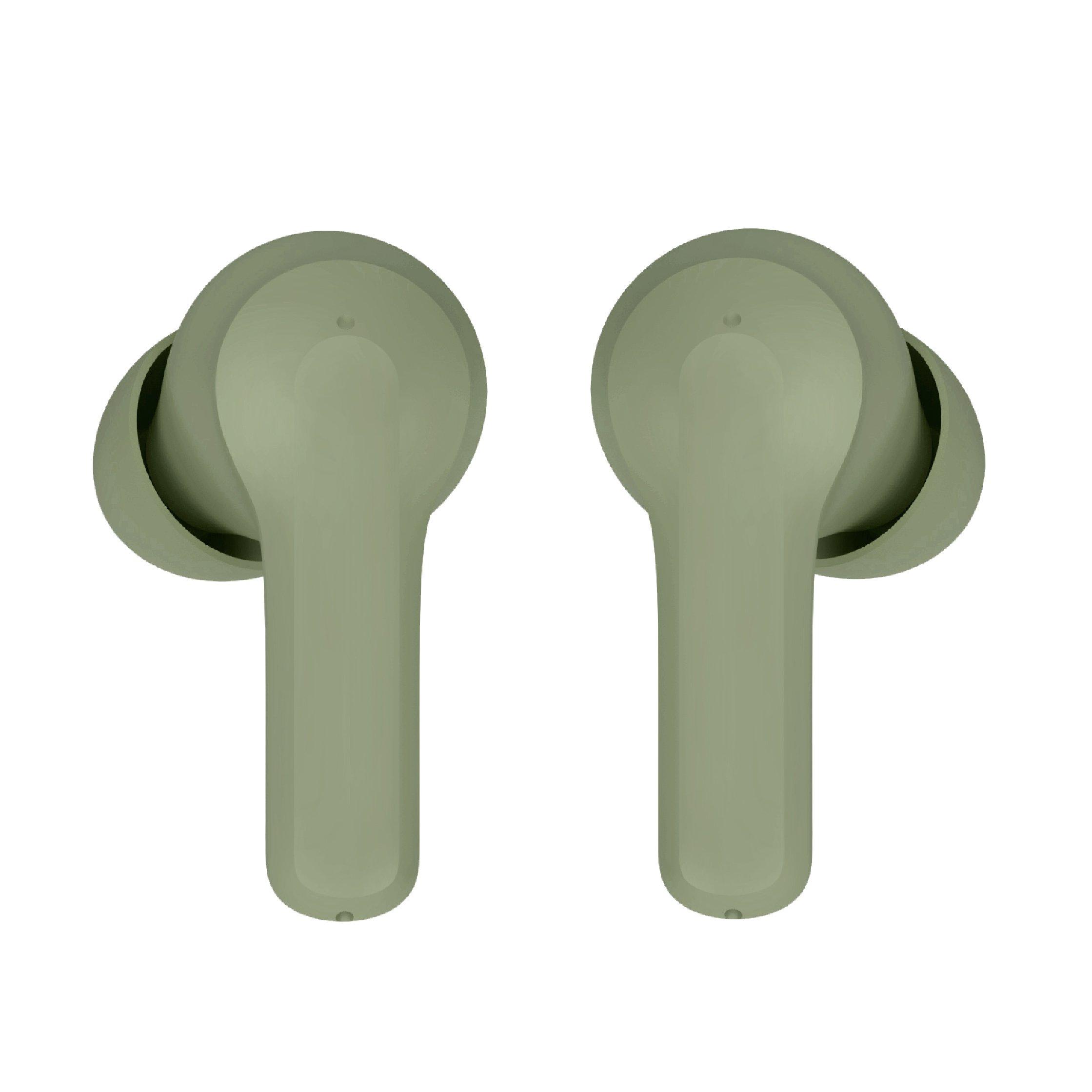 Green - Groov-e - Jive Buds True Wireless Earphones with Case - 2