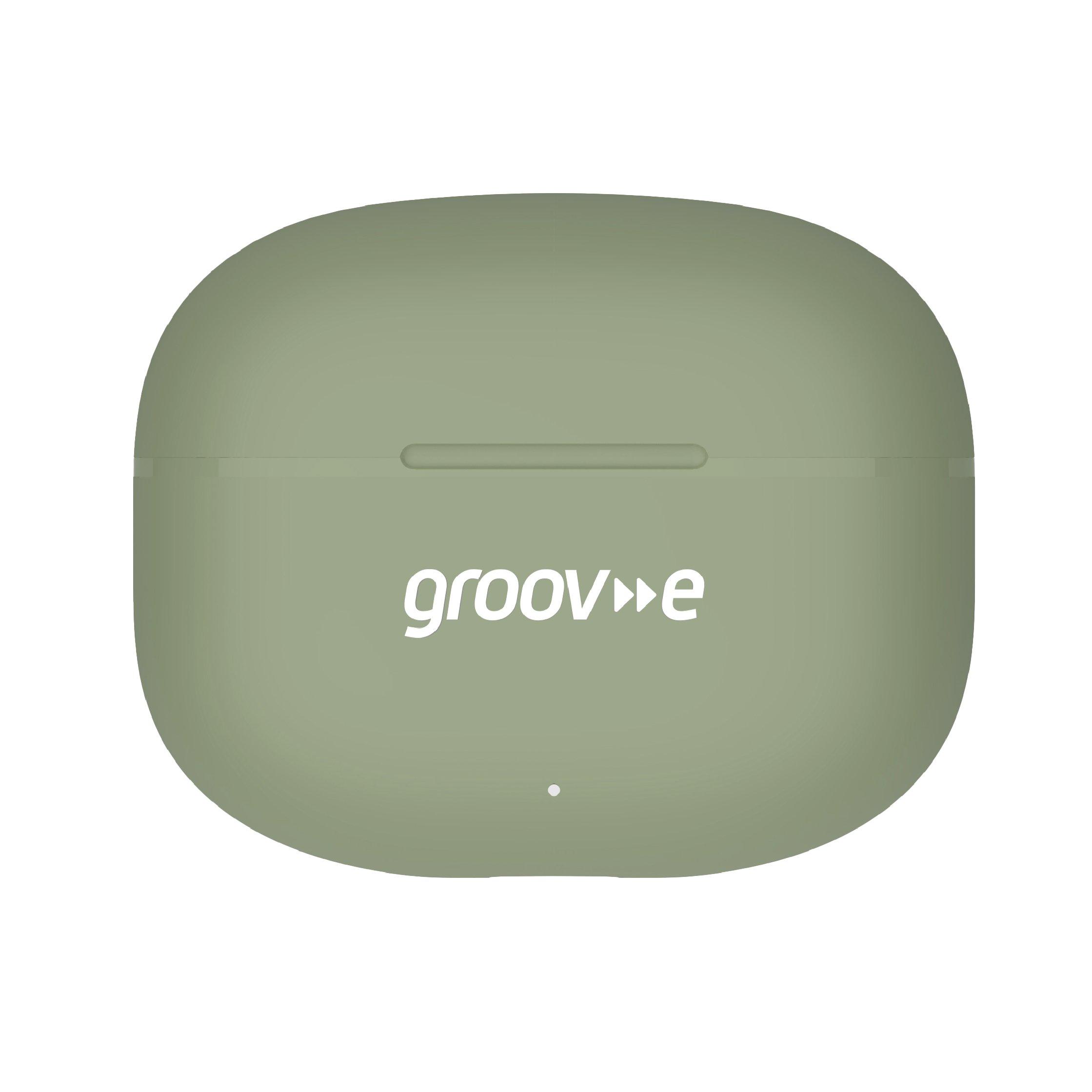 Green - Groov-e - Jive Buds True Wireless Earphones with Case - 3