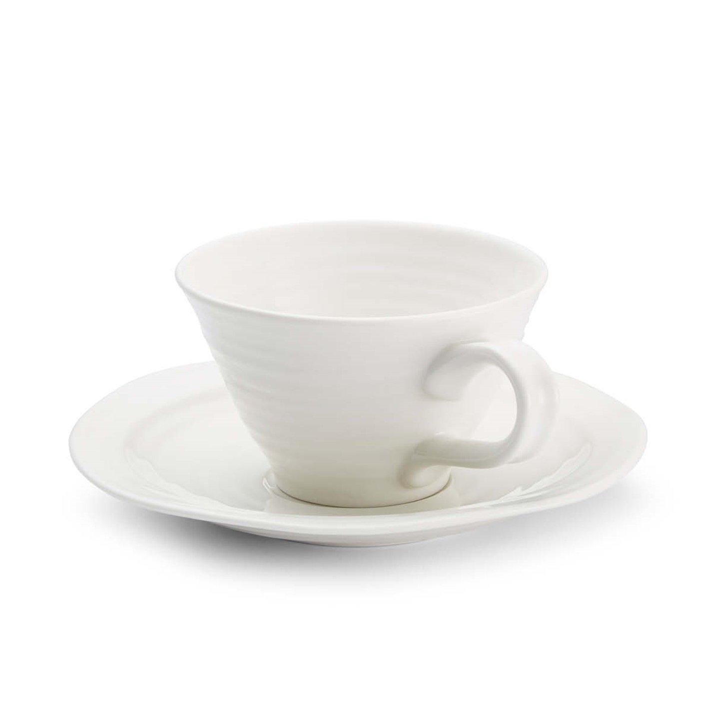 White - Portmeirion - Sophie Conran Set of 4 Teacup &Saucer White - 3
