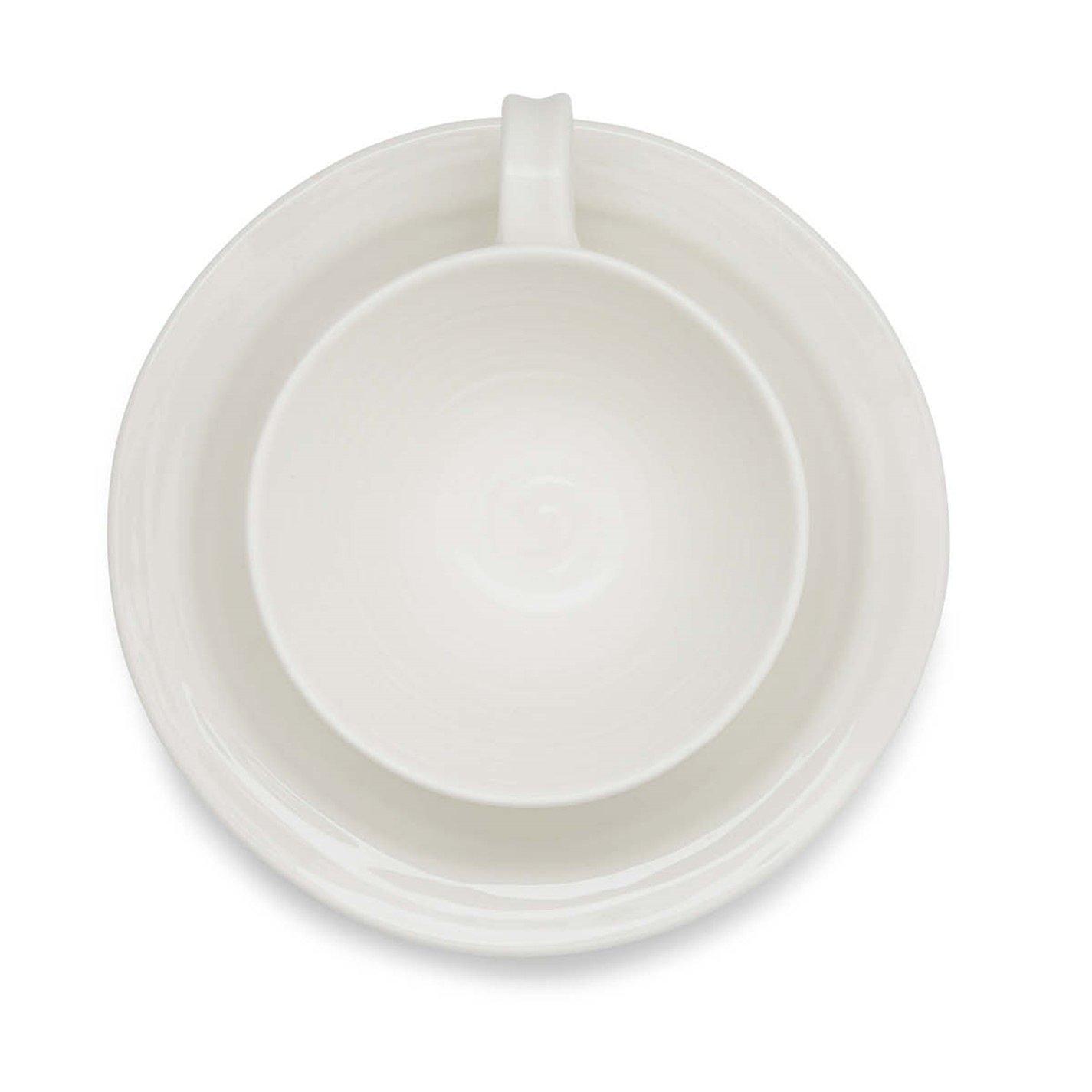 White - Portmeirion - Sophie Conran Set of 4 Teacup &Saucer White - 4