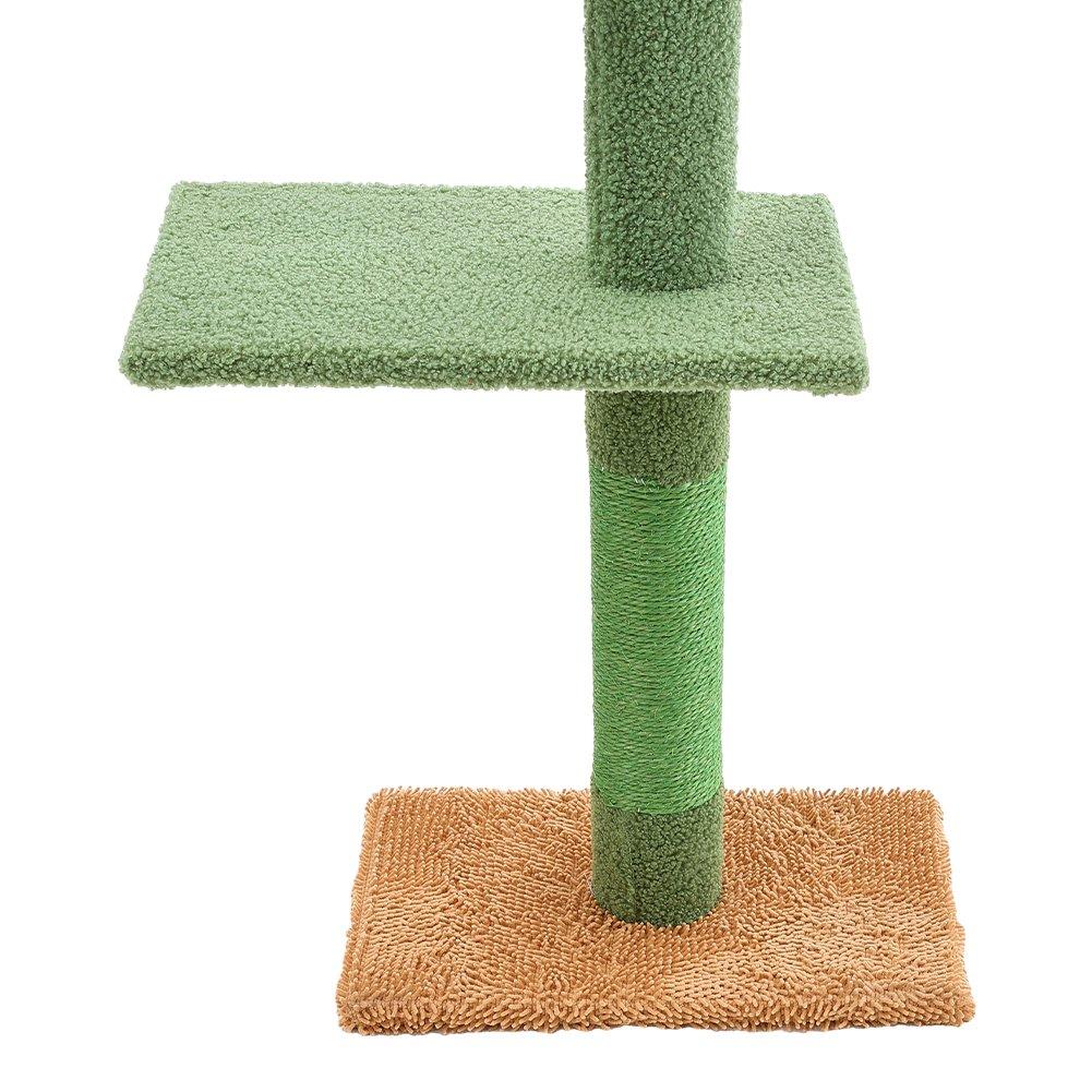 Green - KIDKID PET - Cactus Scratching Post Cat Tree - 4