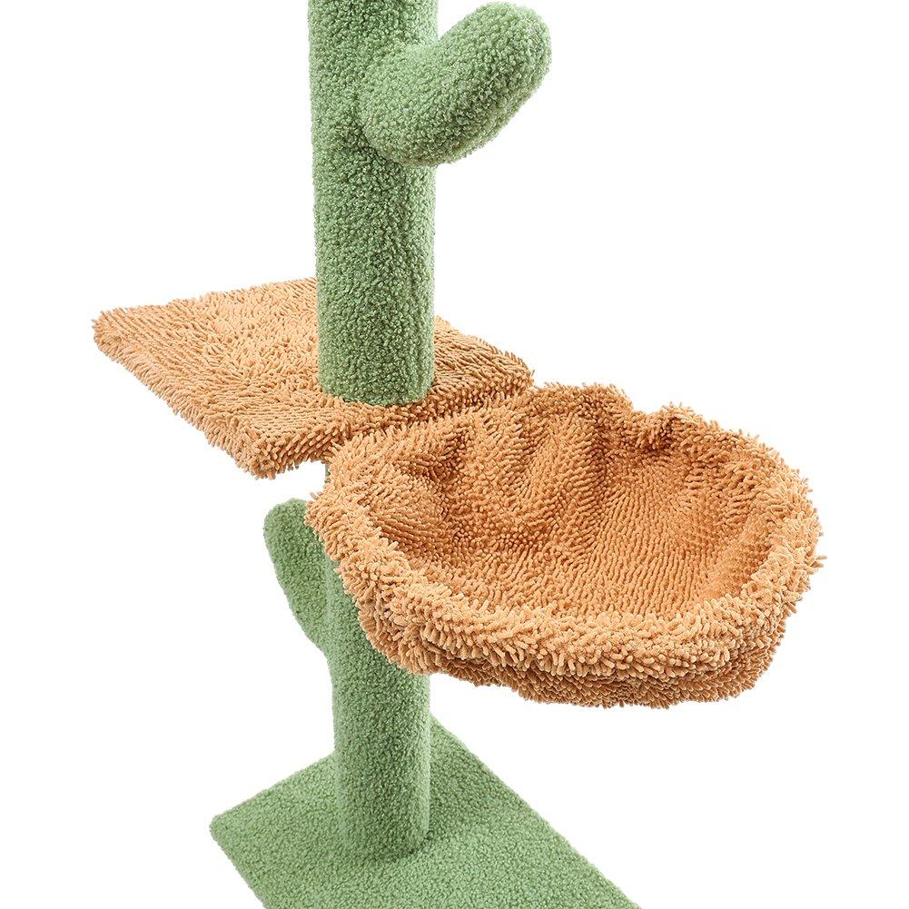 Green - KIDKID PET - Cactus Scratching Post Cat Tree - 7