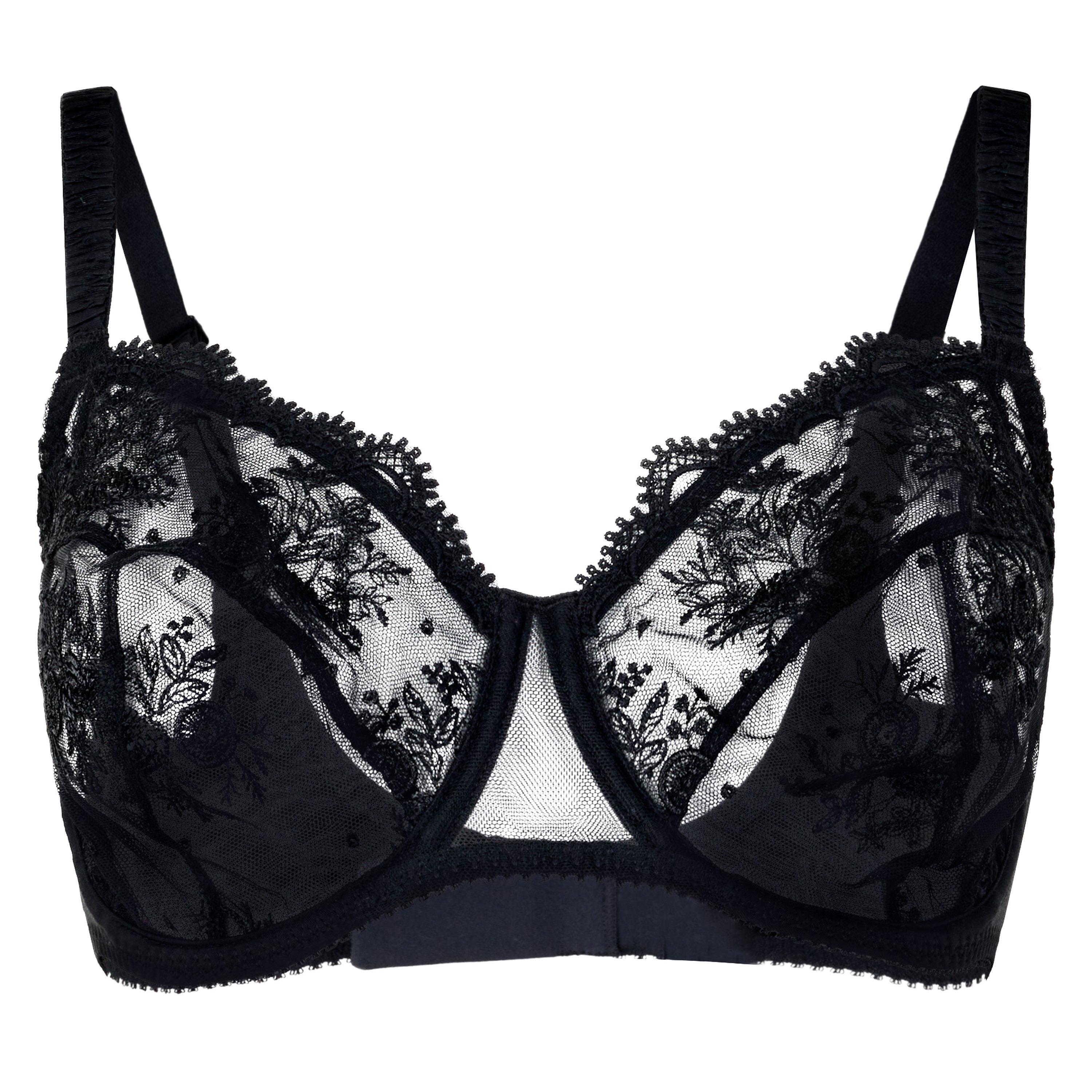 BLACK - Simone Perele - Women's Intrigue Full-Cup Plunge Bra - 1