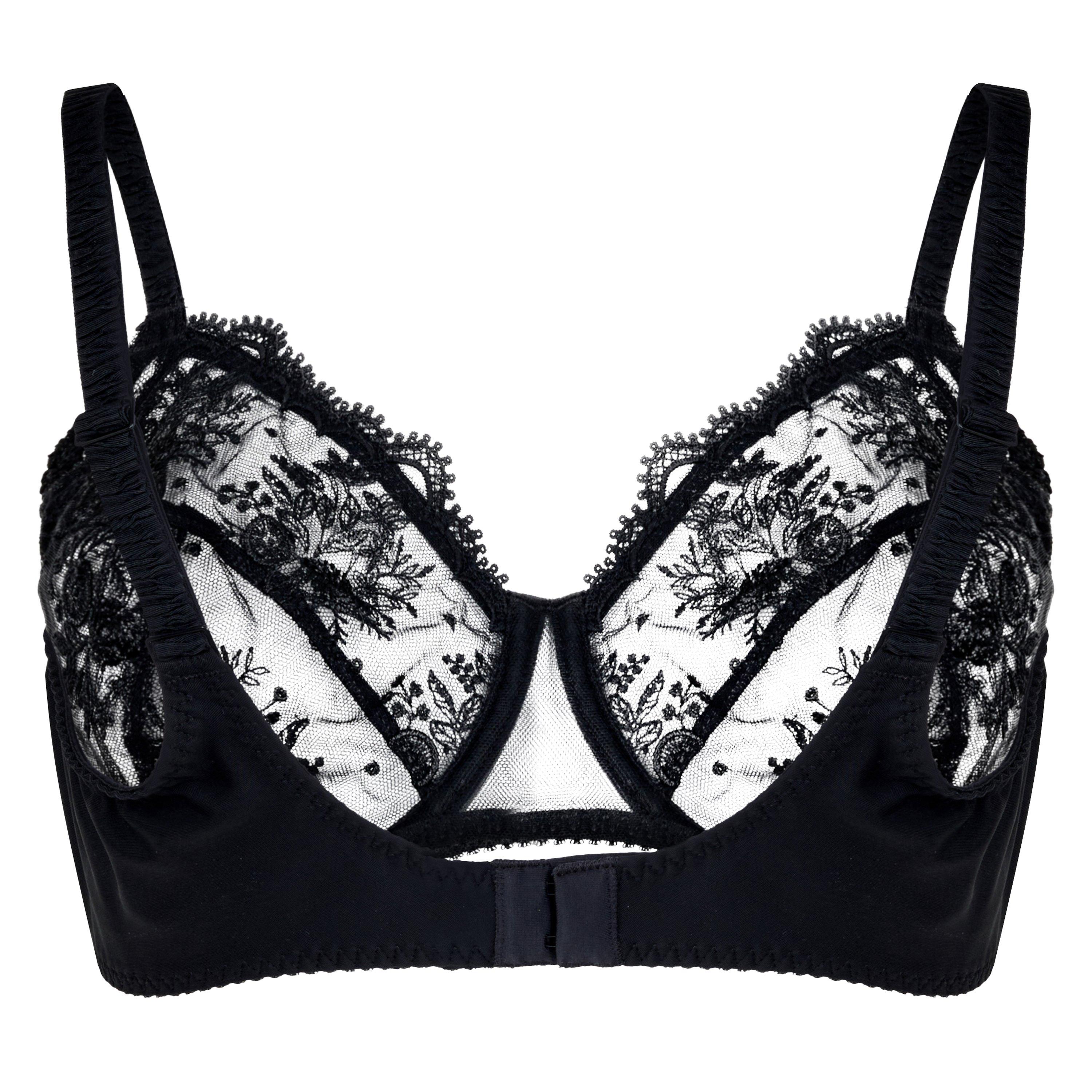 BLACK - Simone Perele - Women's Intrigue Full-Cup Plunge Bra - 2